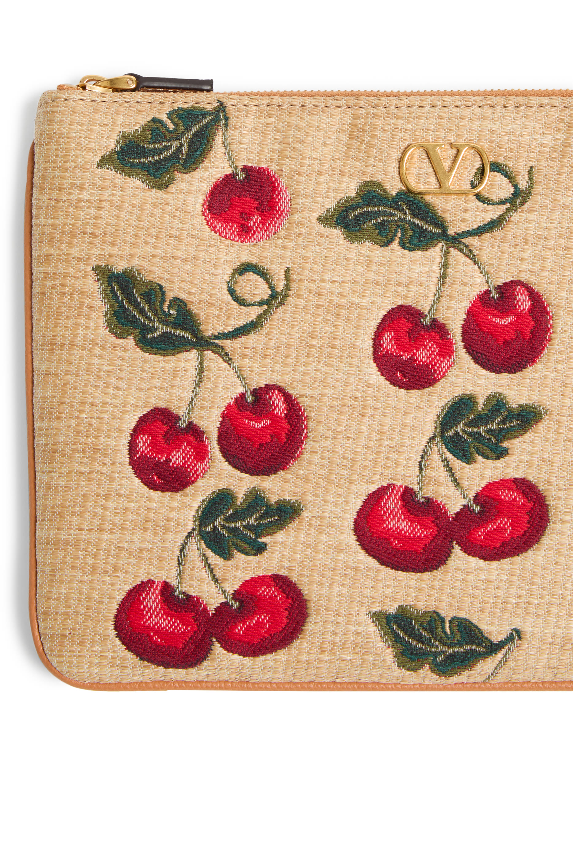 حقيبة صغيرة بحلية شعار الماركة جاكار خوص