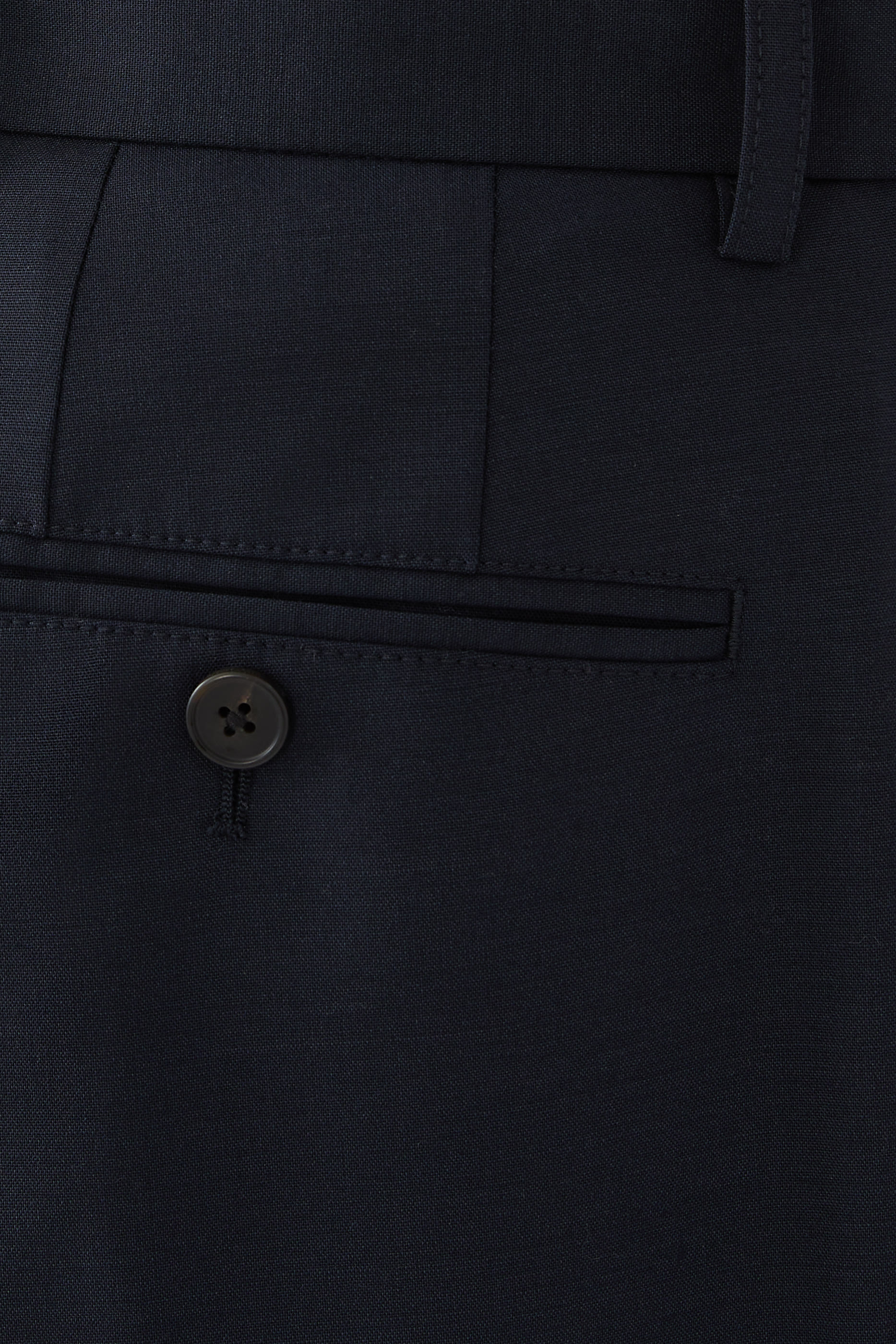 بنطال بقصة ساق مستقيمة صوف مطاطي