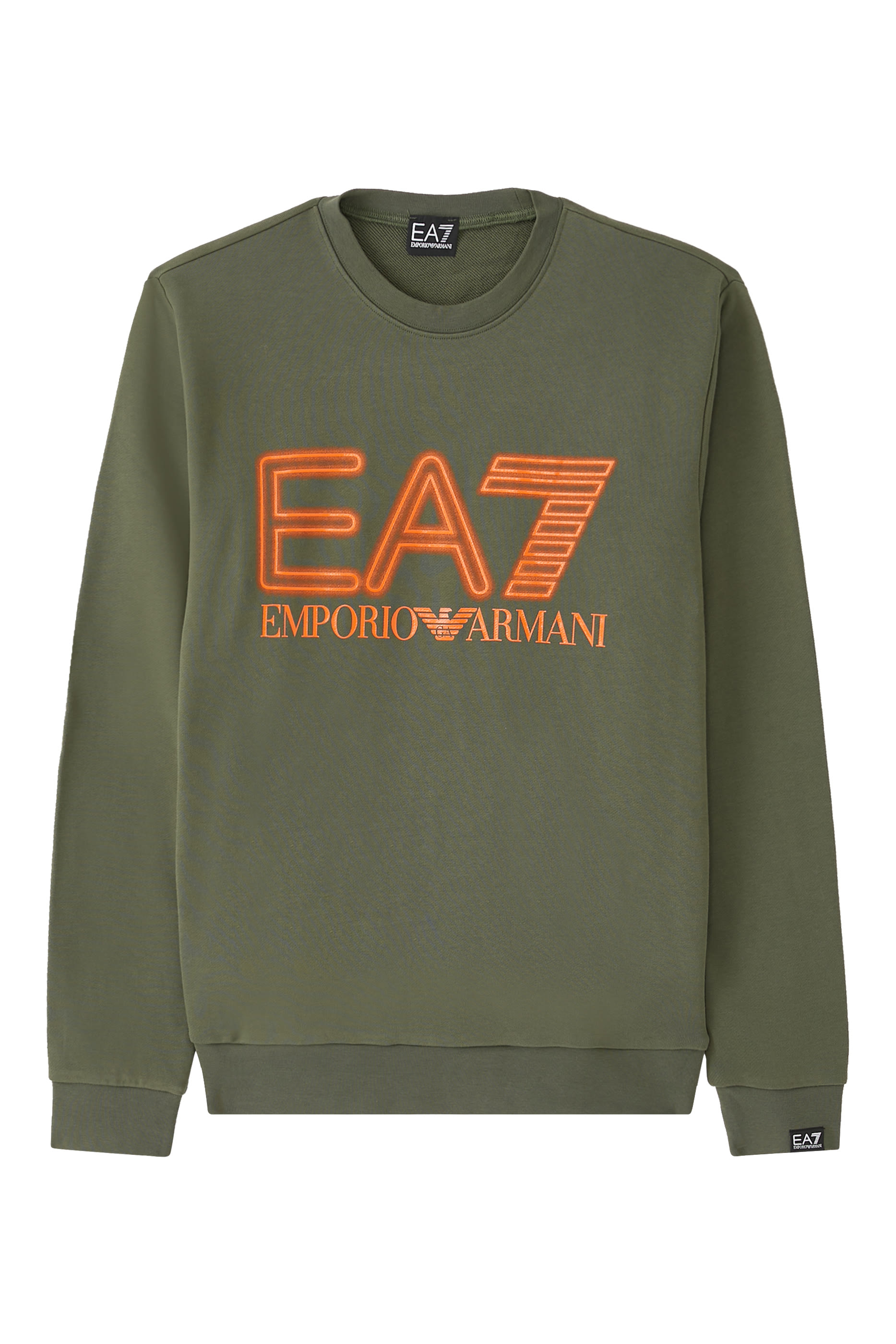 سويت شيرت بشعار الماركة بلون مغاير