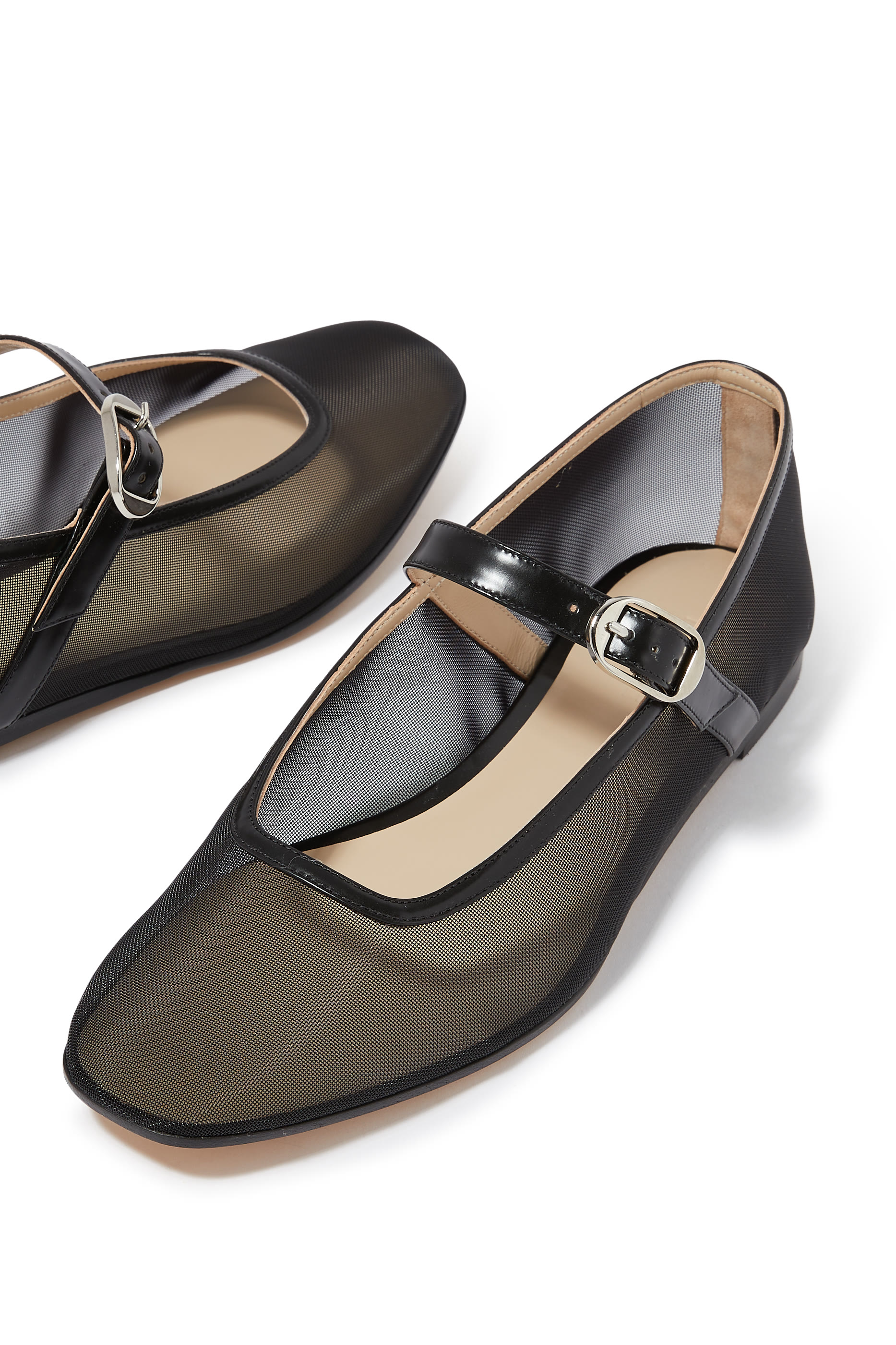 حذاء بالرينا ماري جين قماش شبكي