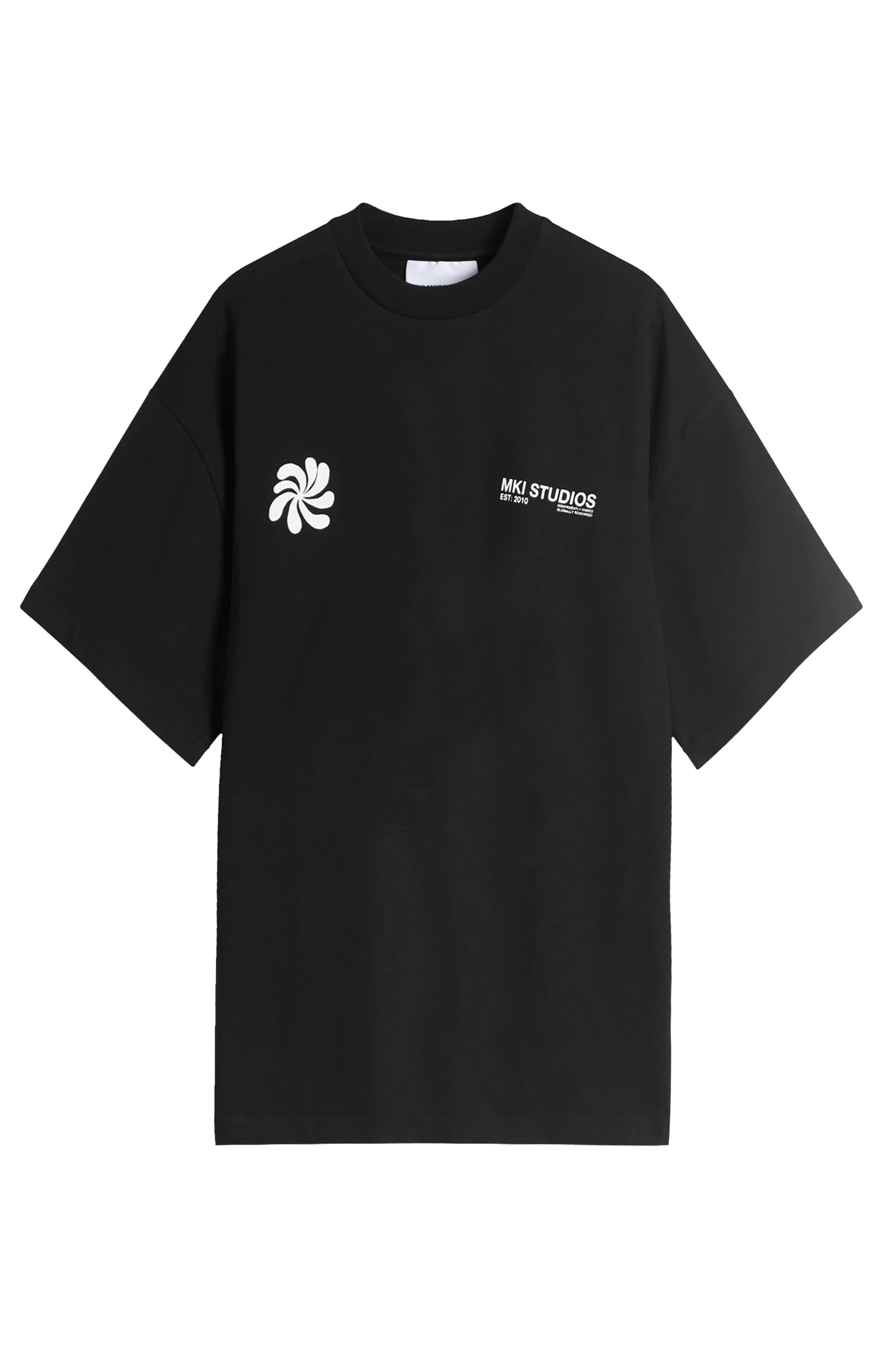 تيشيرت ام كيه اي بنقشة تجريدية