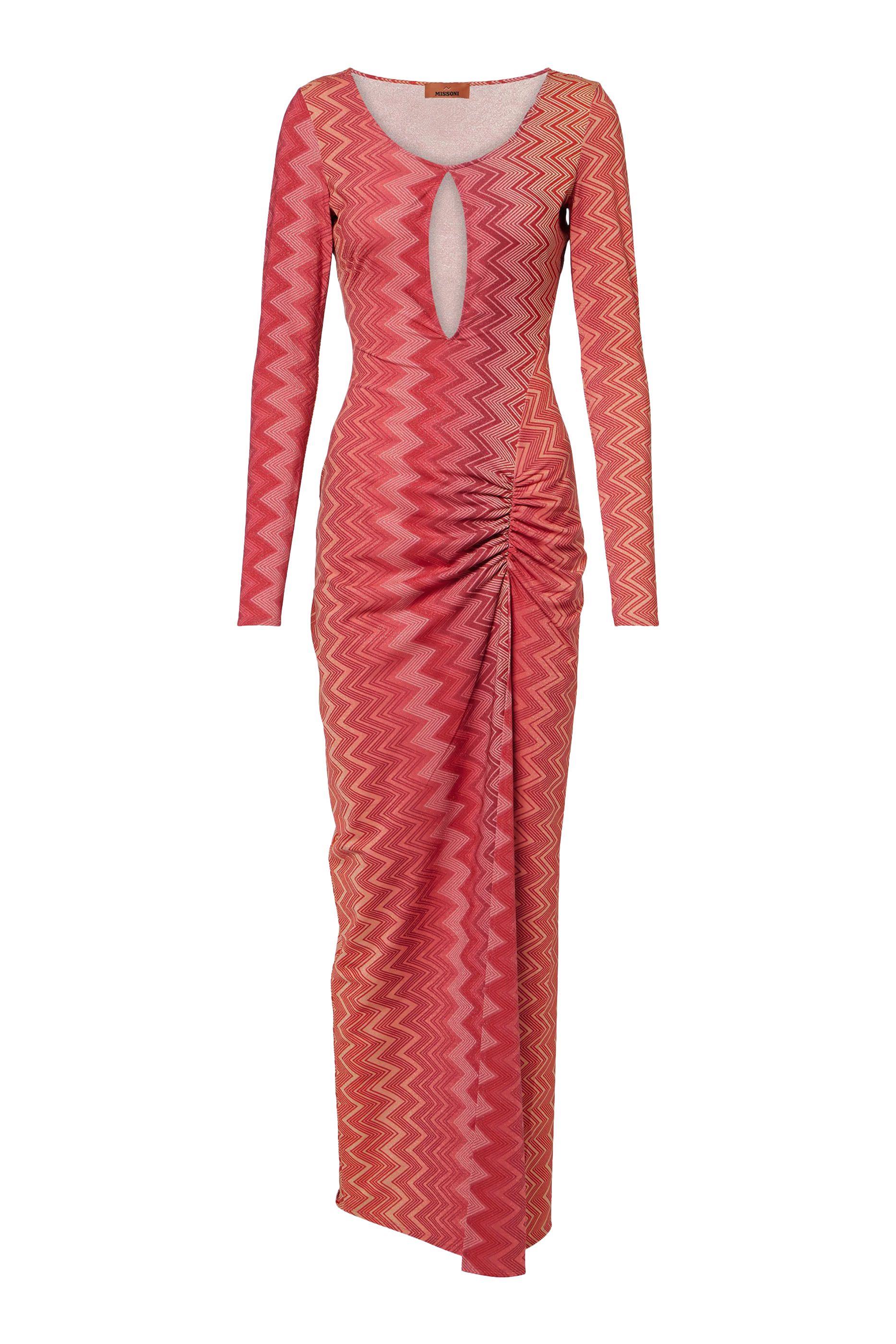 فستان للارتداء فوق ملابس السباحة بنقشة خطوط متعرجة