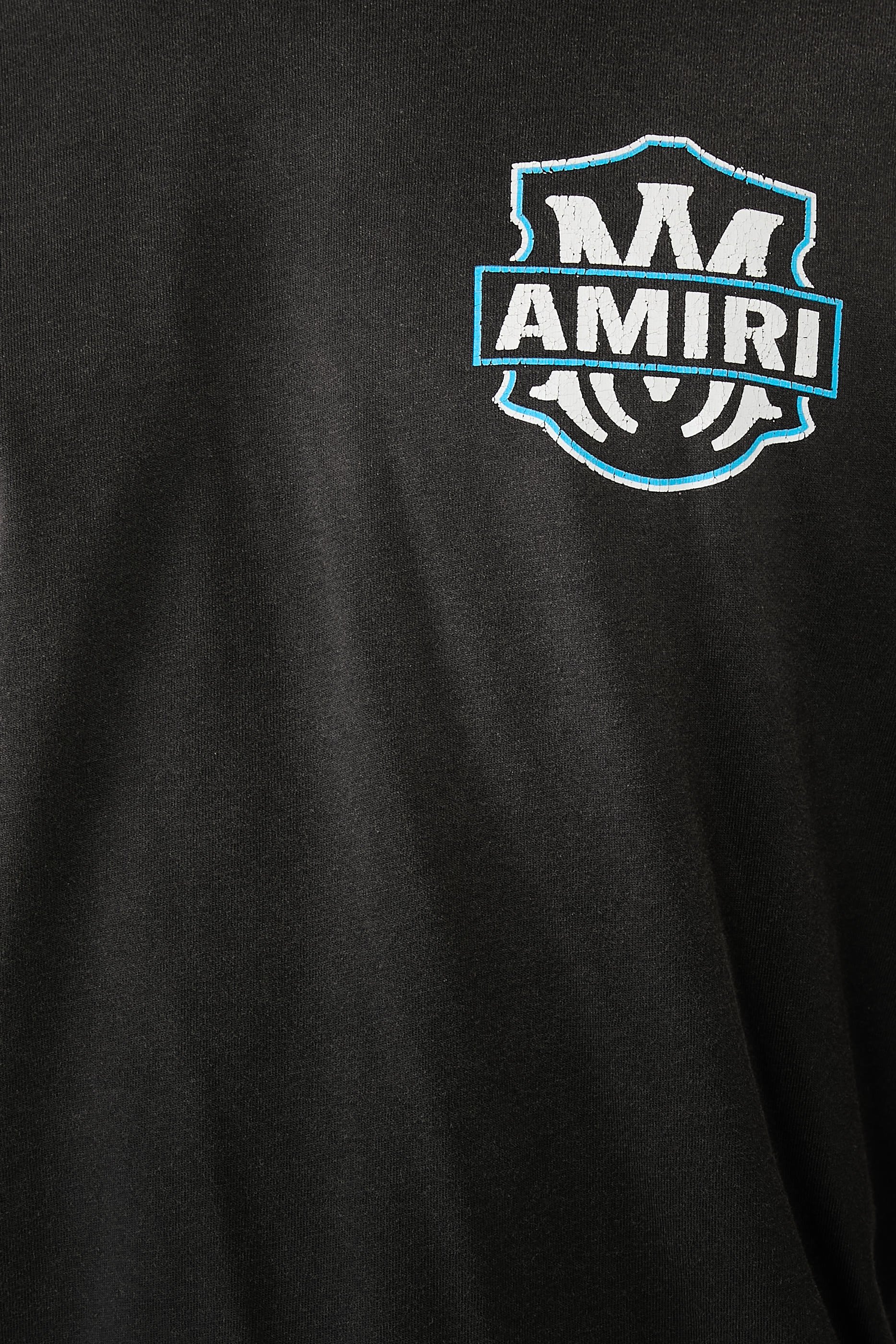 تيشيرت بطبعة لهب ونسر غرافيكية