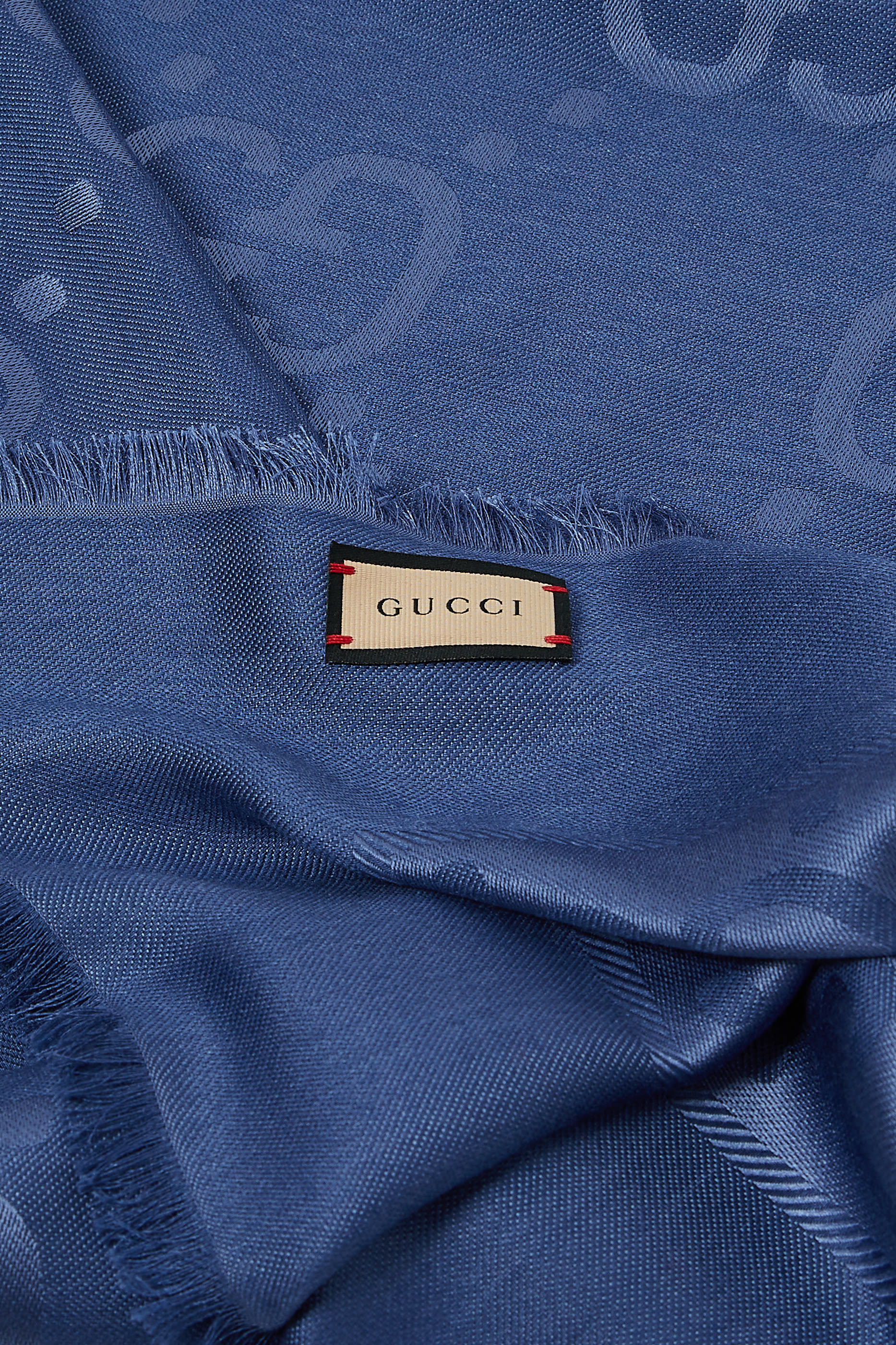 شال حرير وصوف بشعار GG