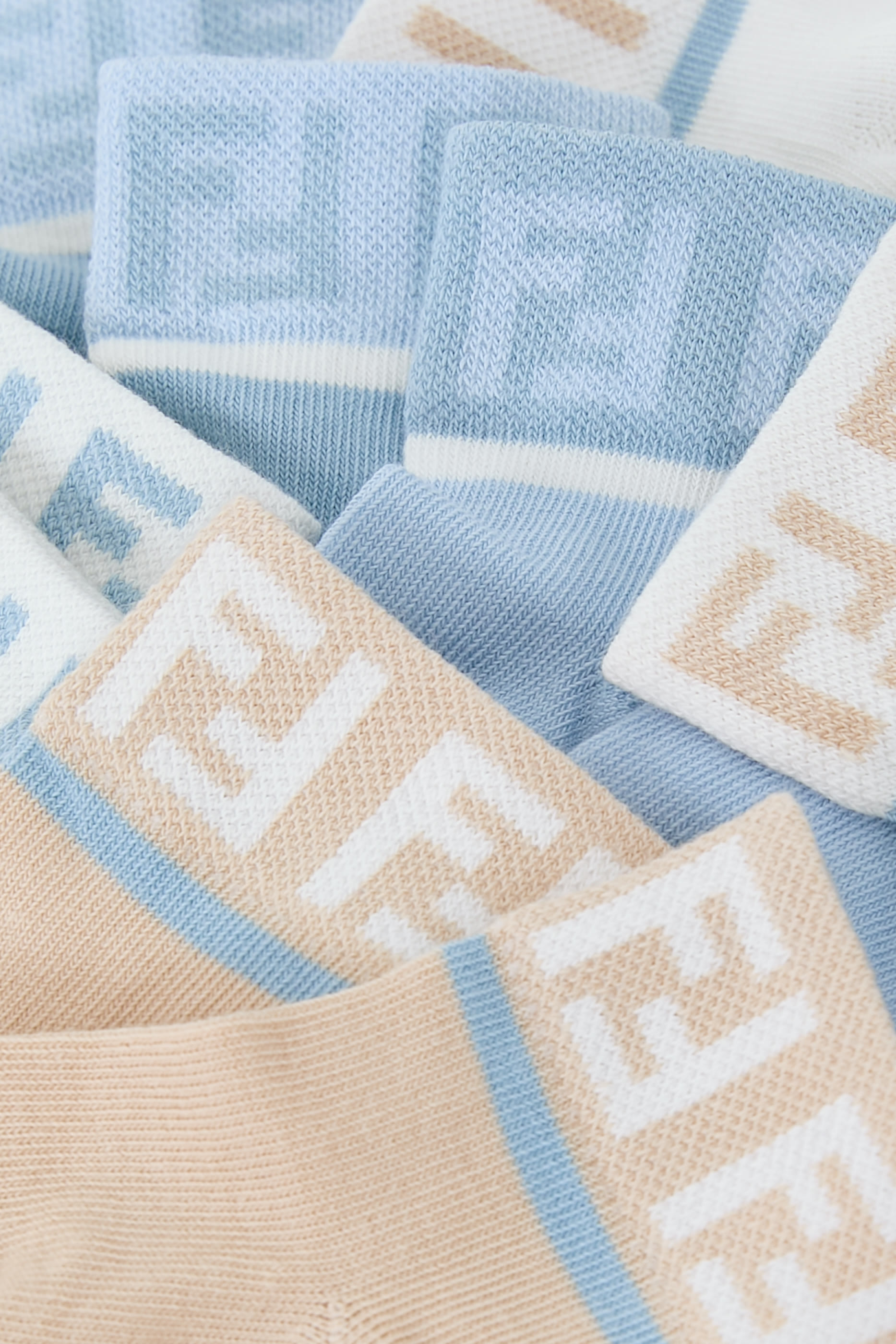 طقم جوارب بشعار الماركة، 6 قطع للأطفال