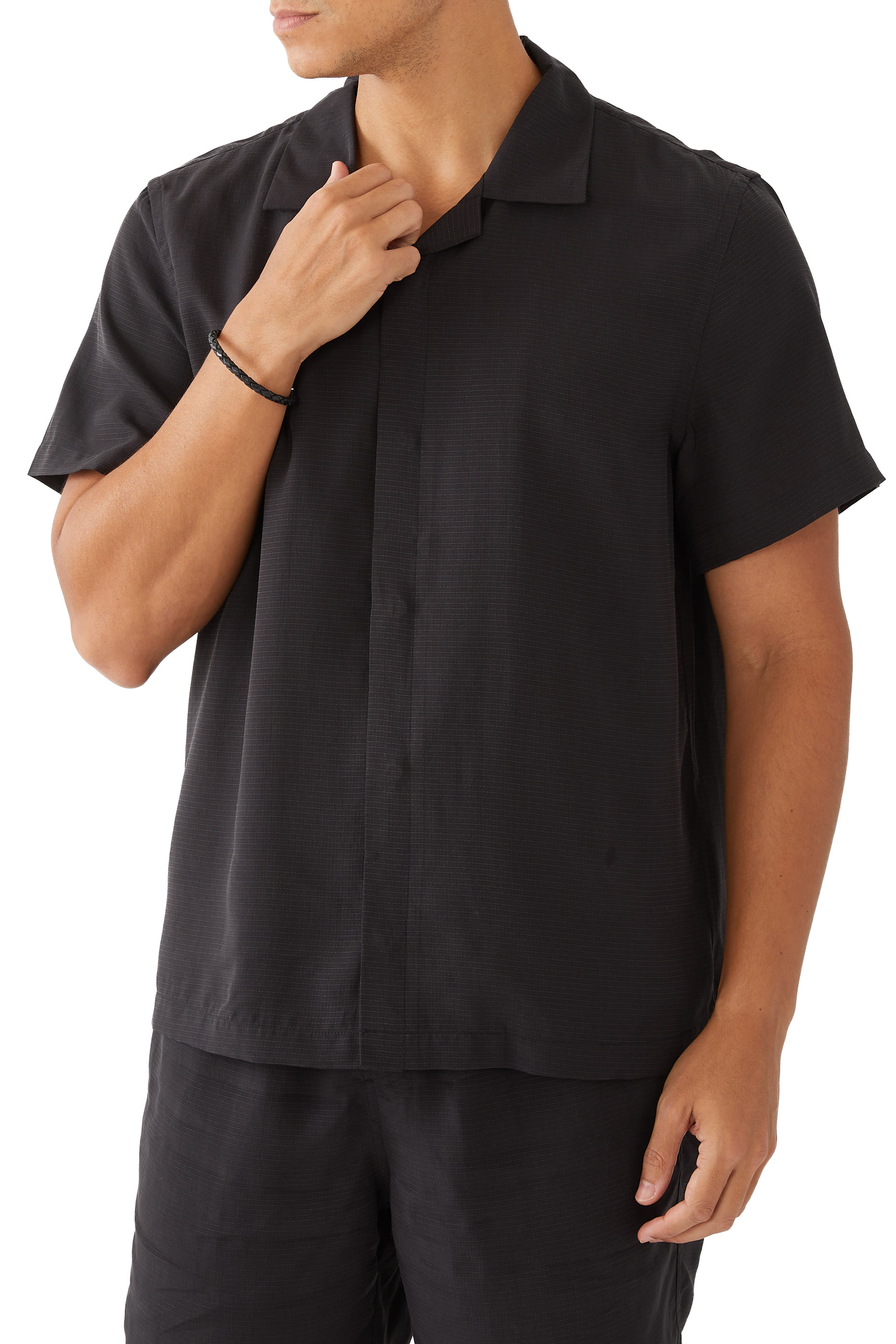 تيشيرت يورك بأكمام قصيرة قماش مقاوم للتمزق