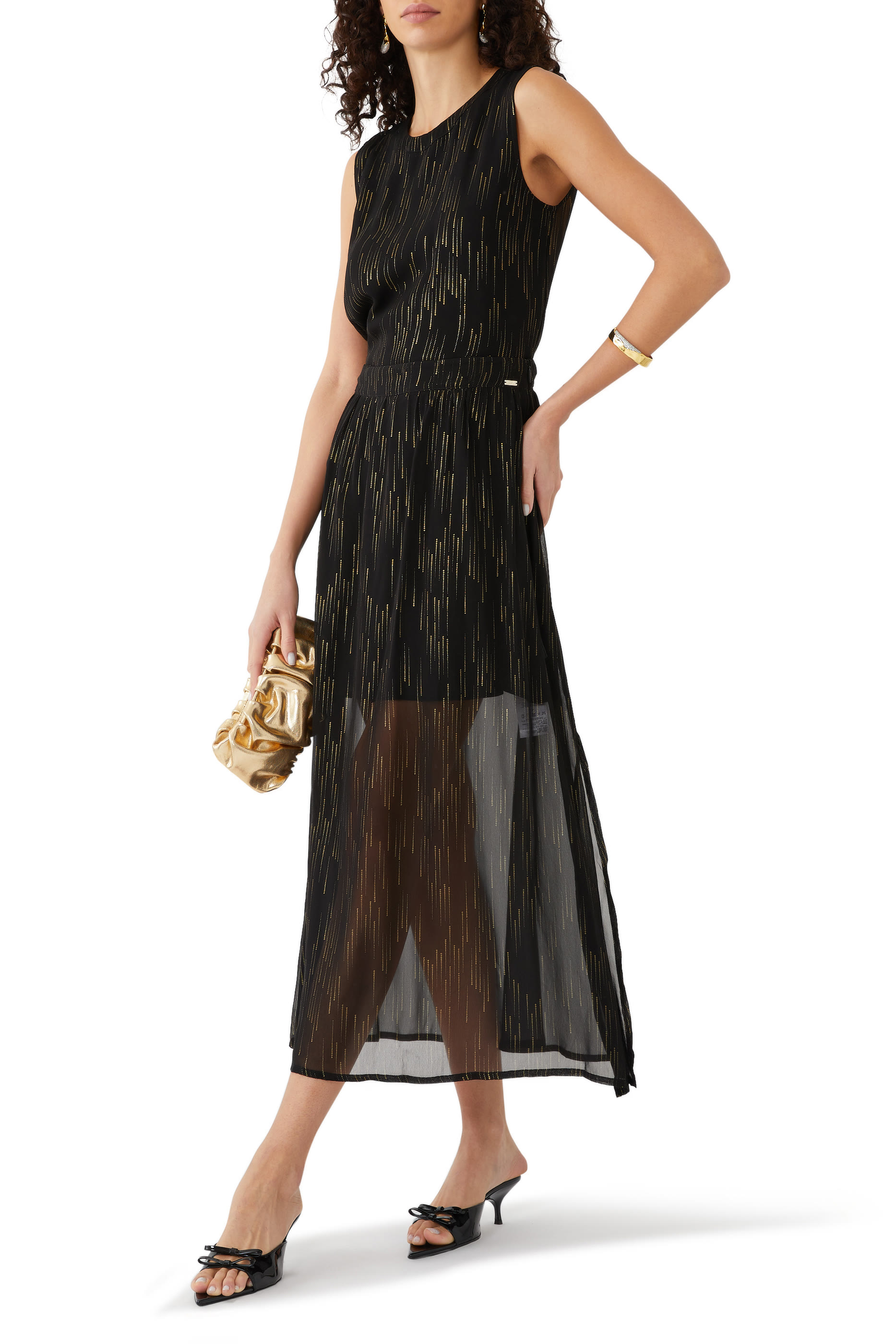 تنورة طويلة لو كلاي سان-باريس: اسود: 10