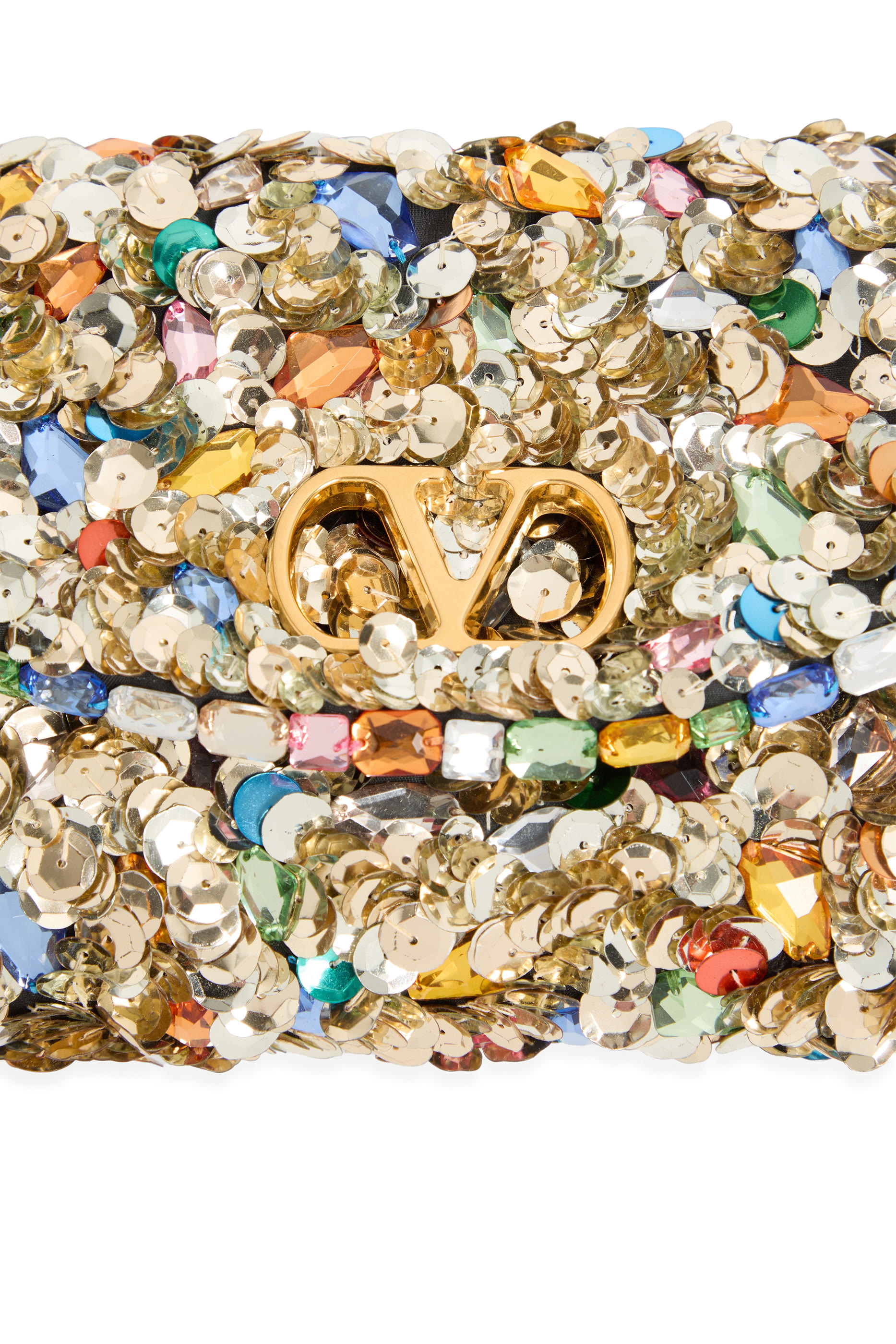 حقيبة كتف ديفين صغيرة مطرزة