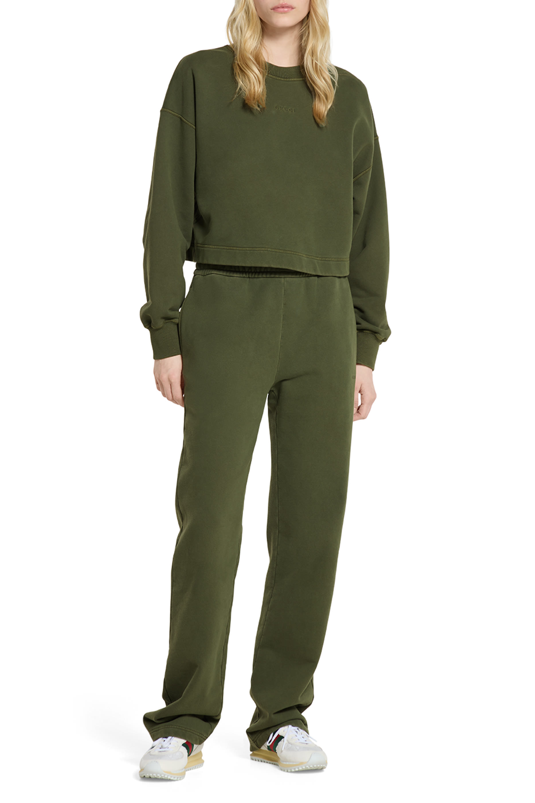 بنطال للبيت بشعار الماركة المطرز قطن جيرسيه