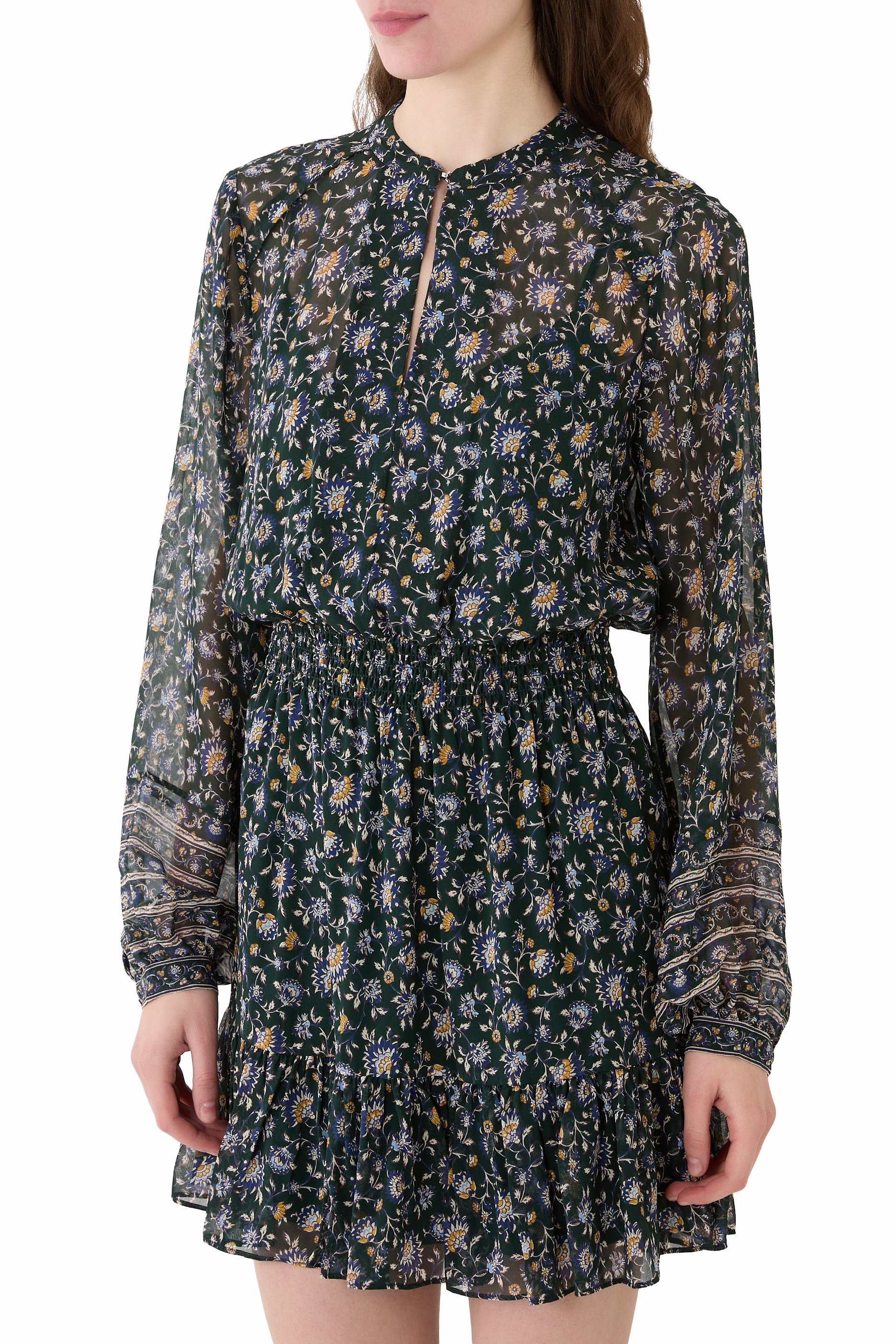 فستان ميرابال قصير حرير