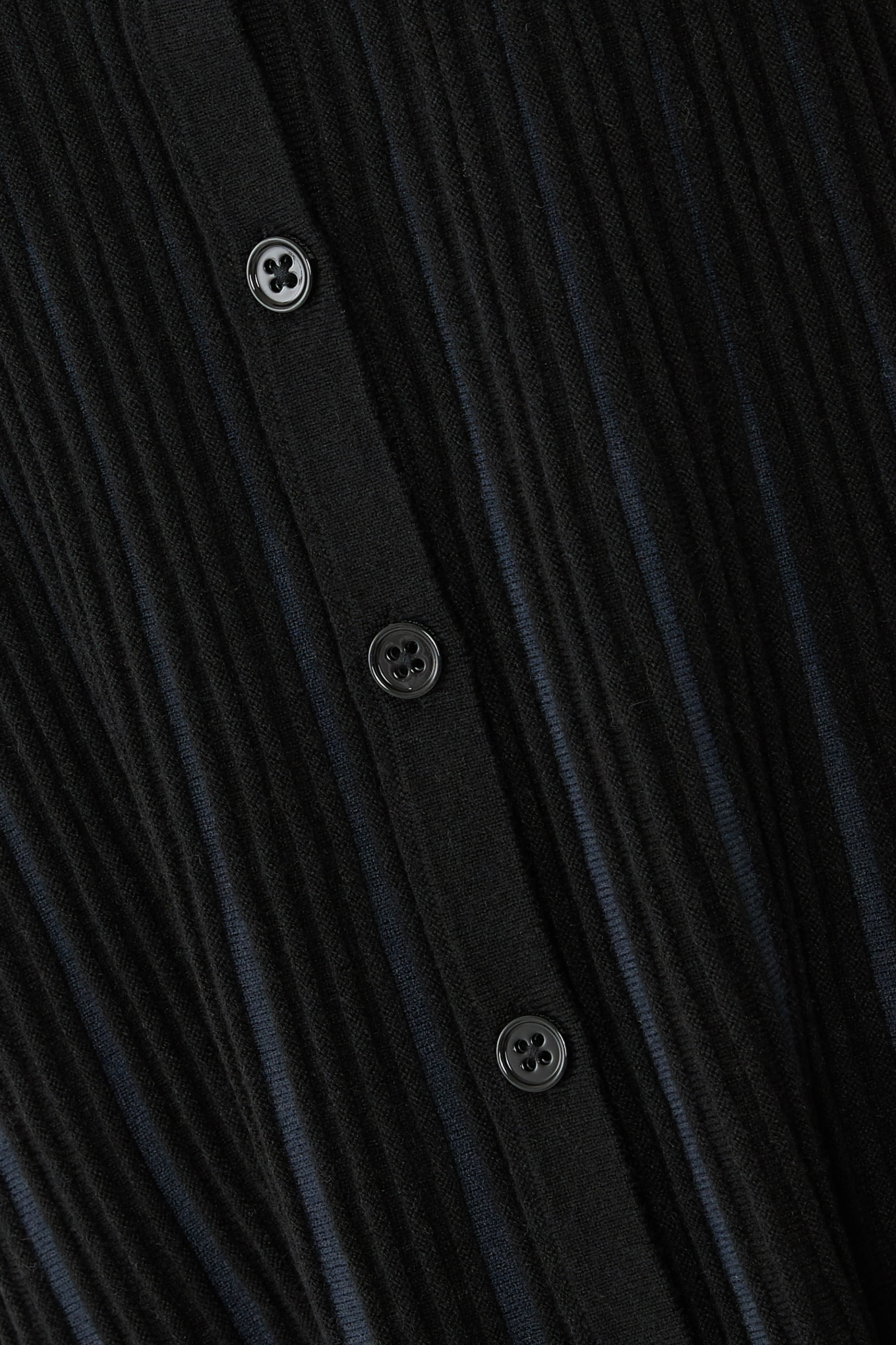 Pleated Rib Knit Cardigan