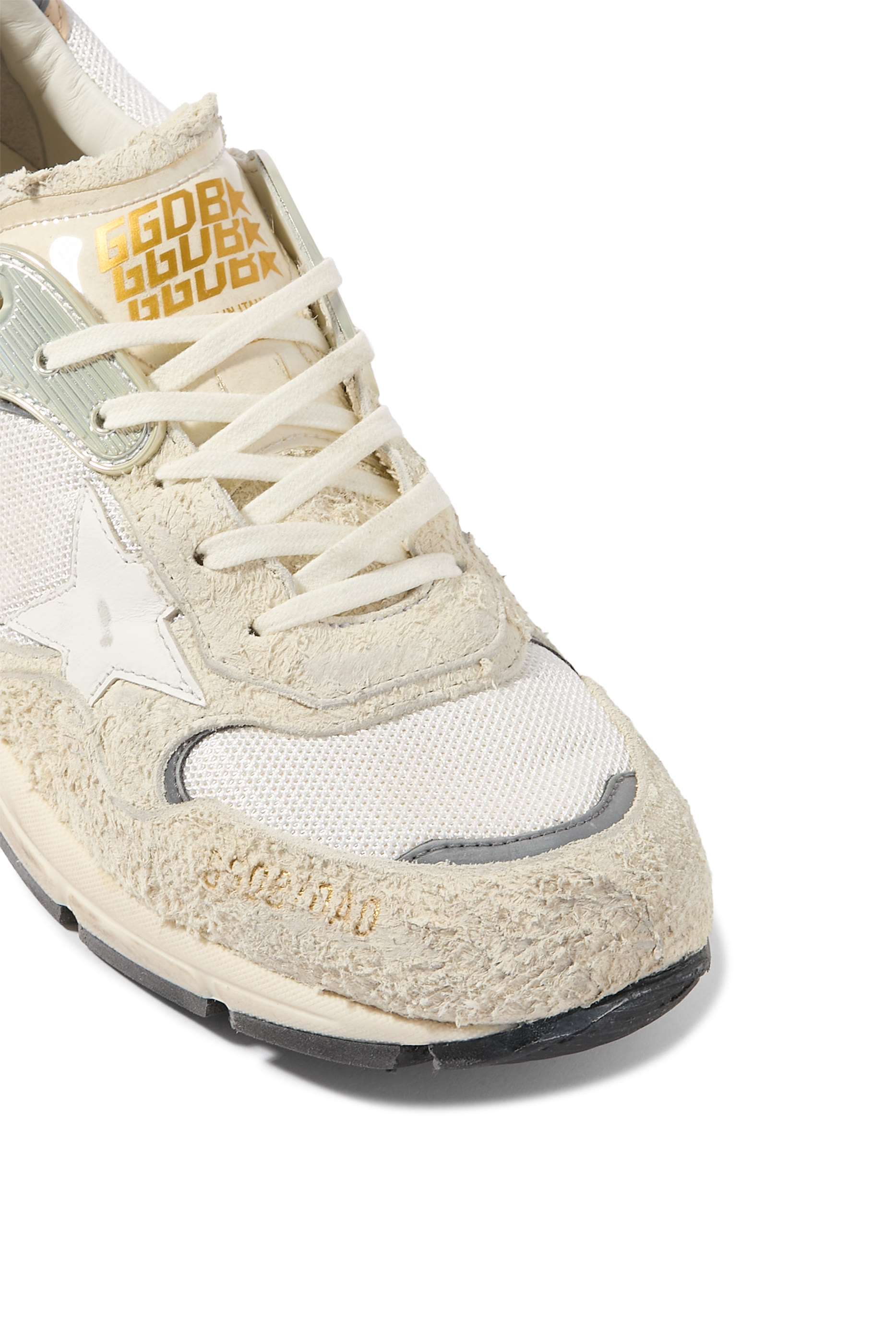 سنيكرز وومنز داد ستار مزين برقعة النجمة بشريط عند الكعب قماش شبكي وشمواه 