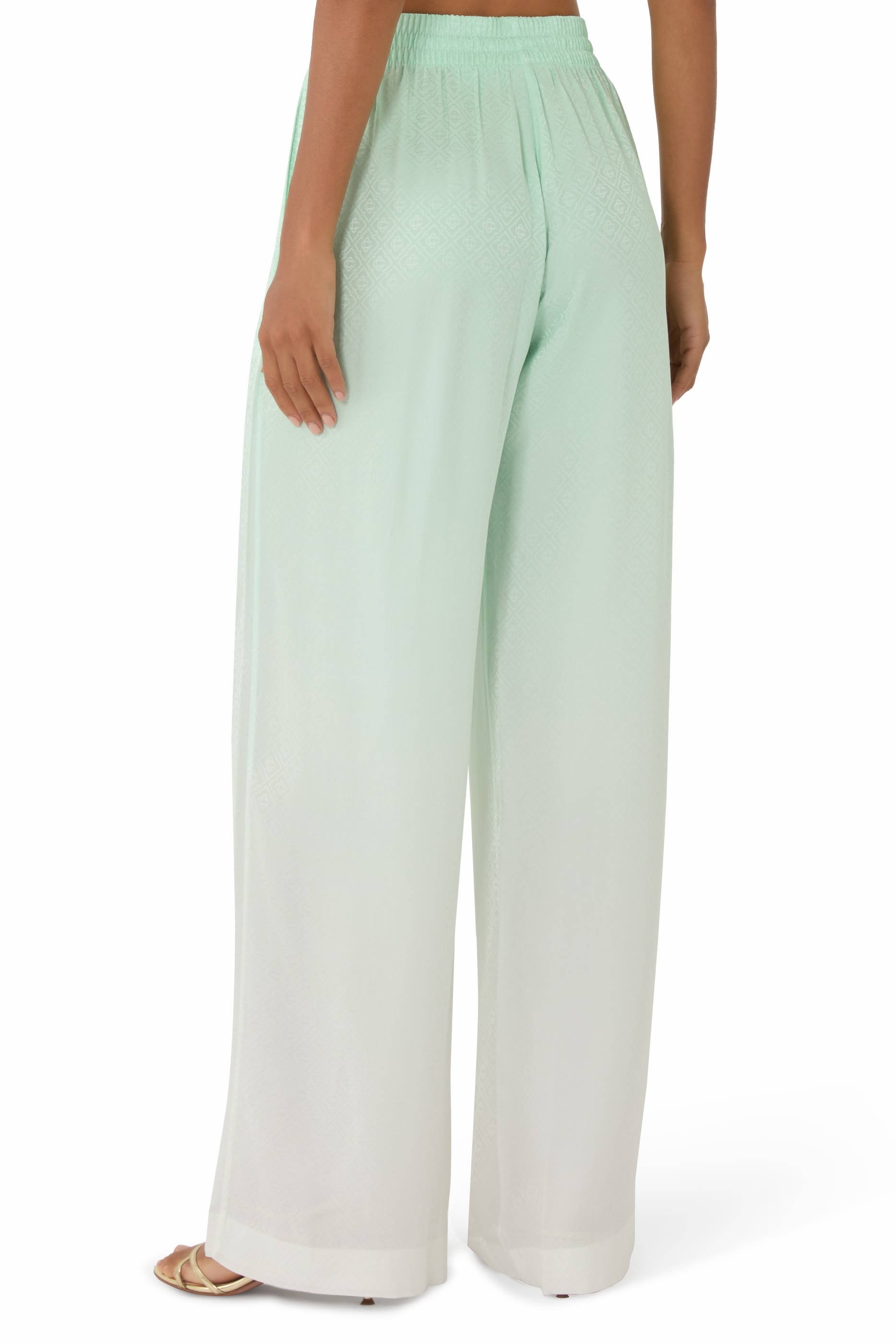  Gradient Monogram Jacquard Trousers