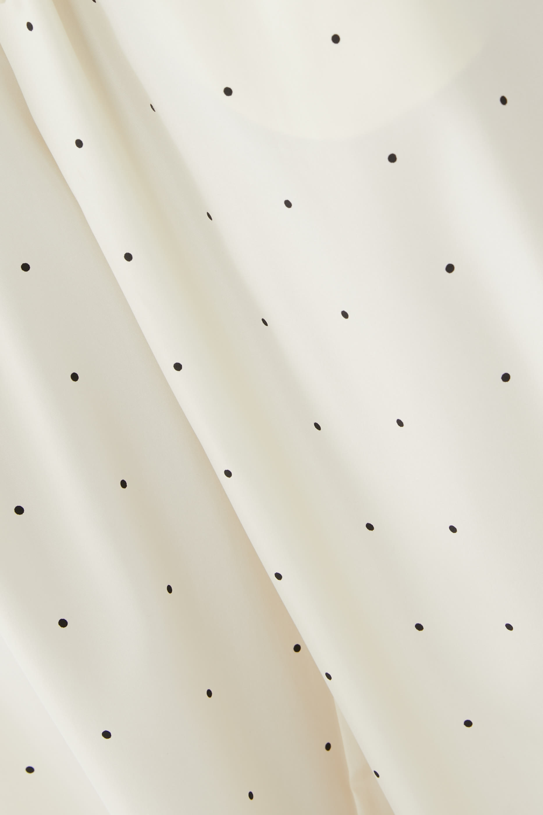 بنطال حرير منقط بقصة مريحة