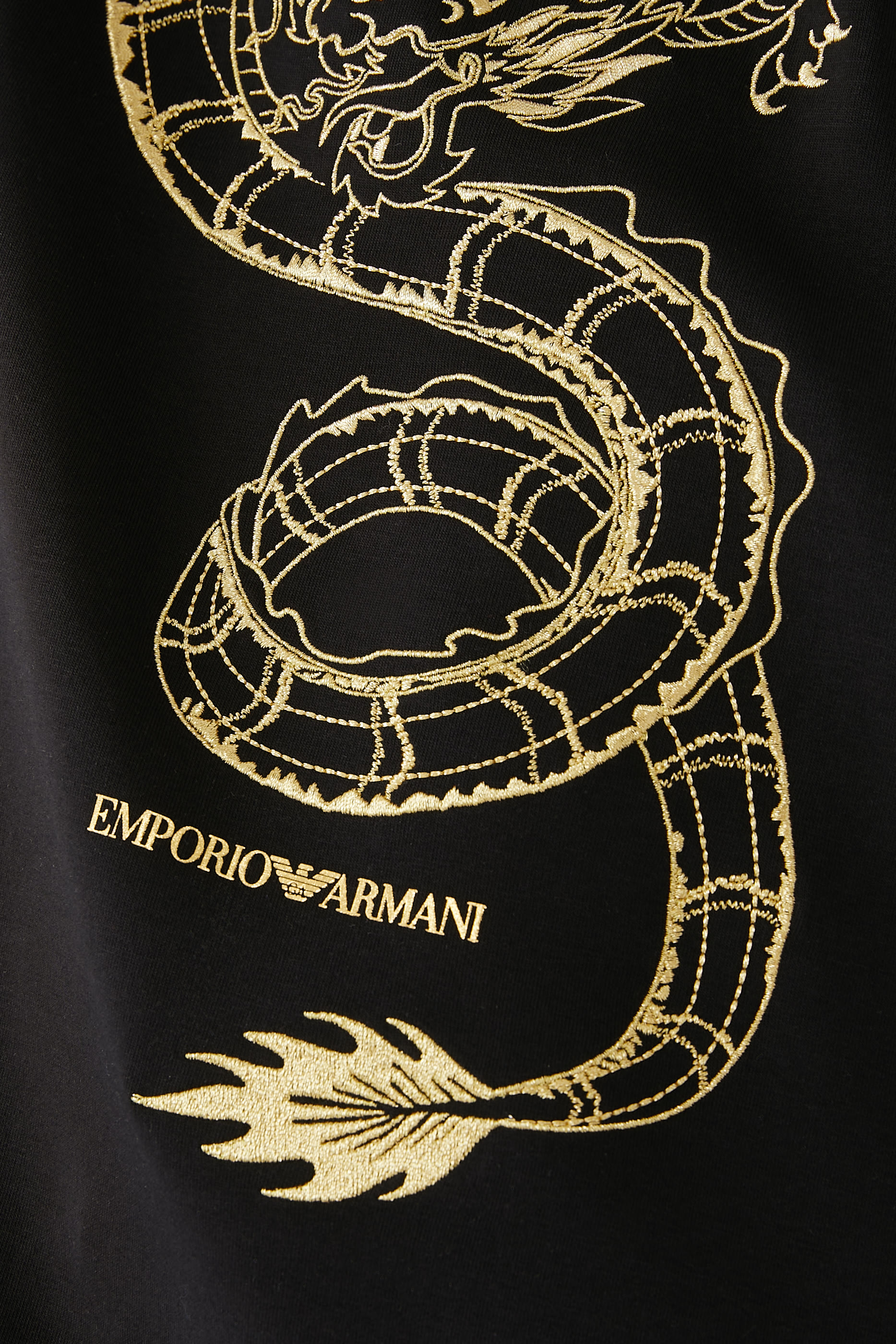 هودي بغطاء رأس جرسيه مزدوج مزين بتنين لرأس السنة الصينية