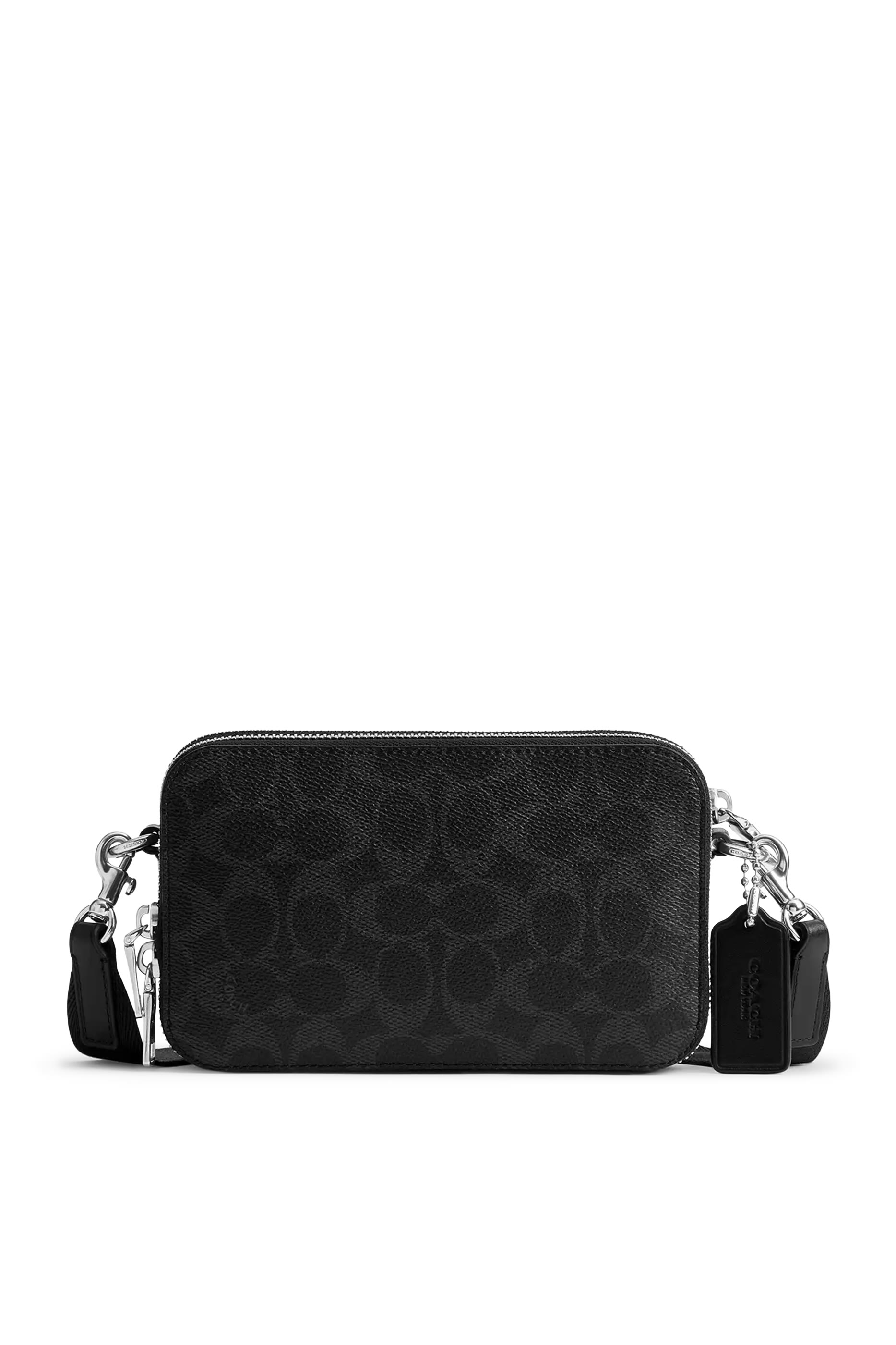 حقيبة كروس بودي كلينتون قماش قنب بشعار الماركة