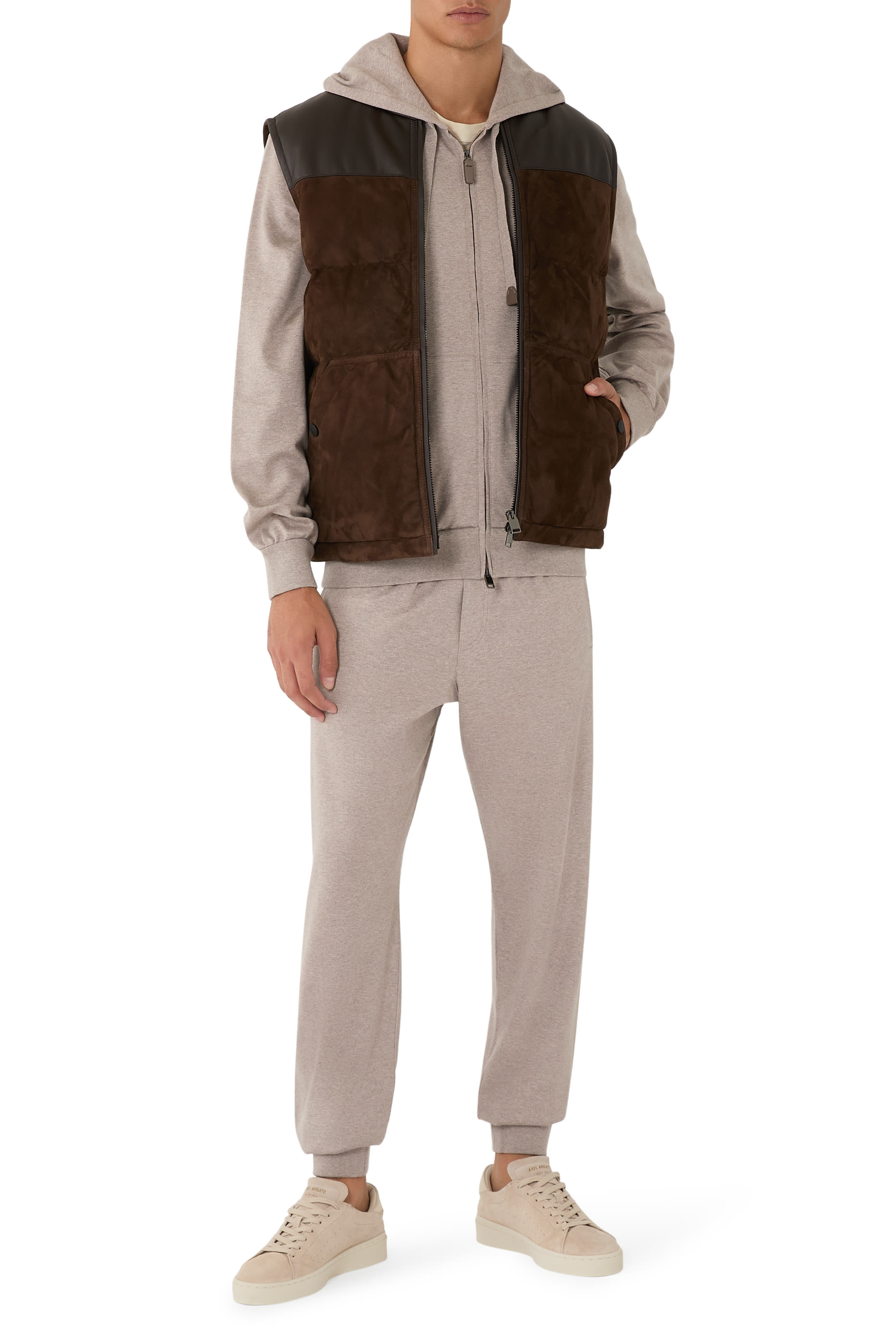 Stretch Cotton Piqué Sweatpants