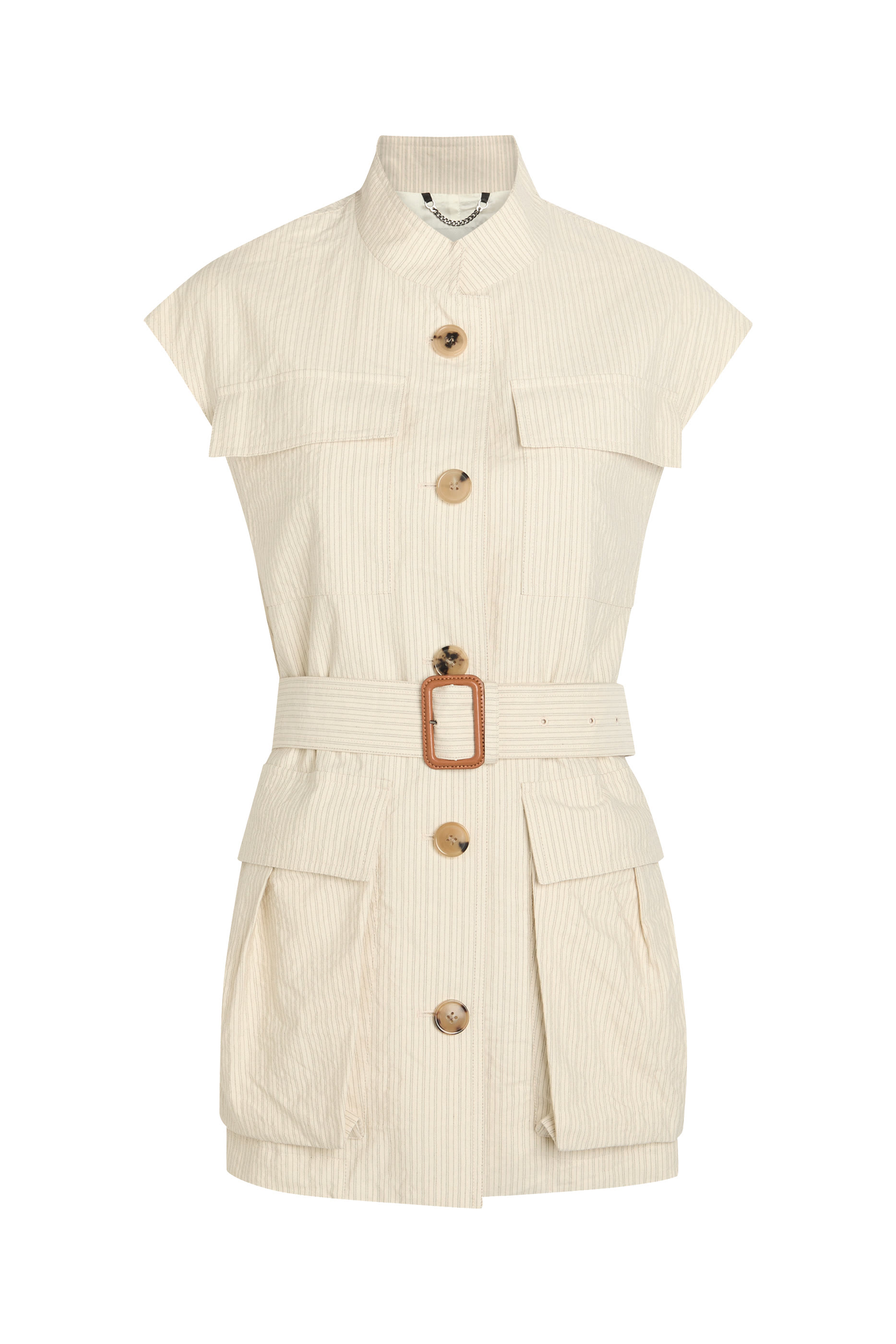 جاكيت فنتورا بحزام قطن