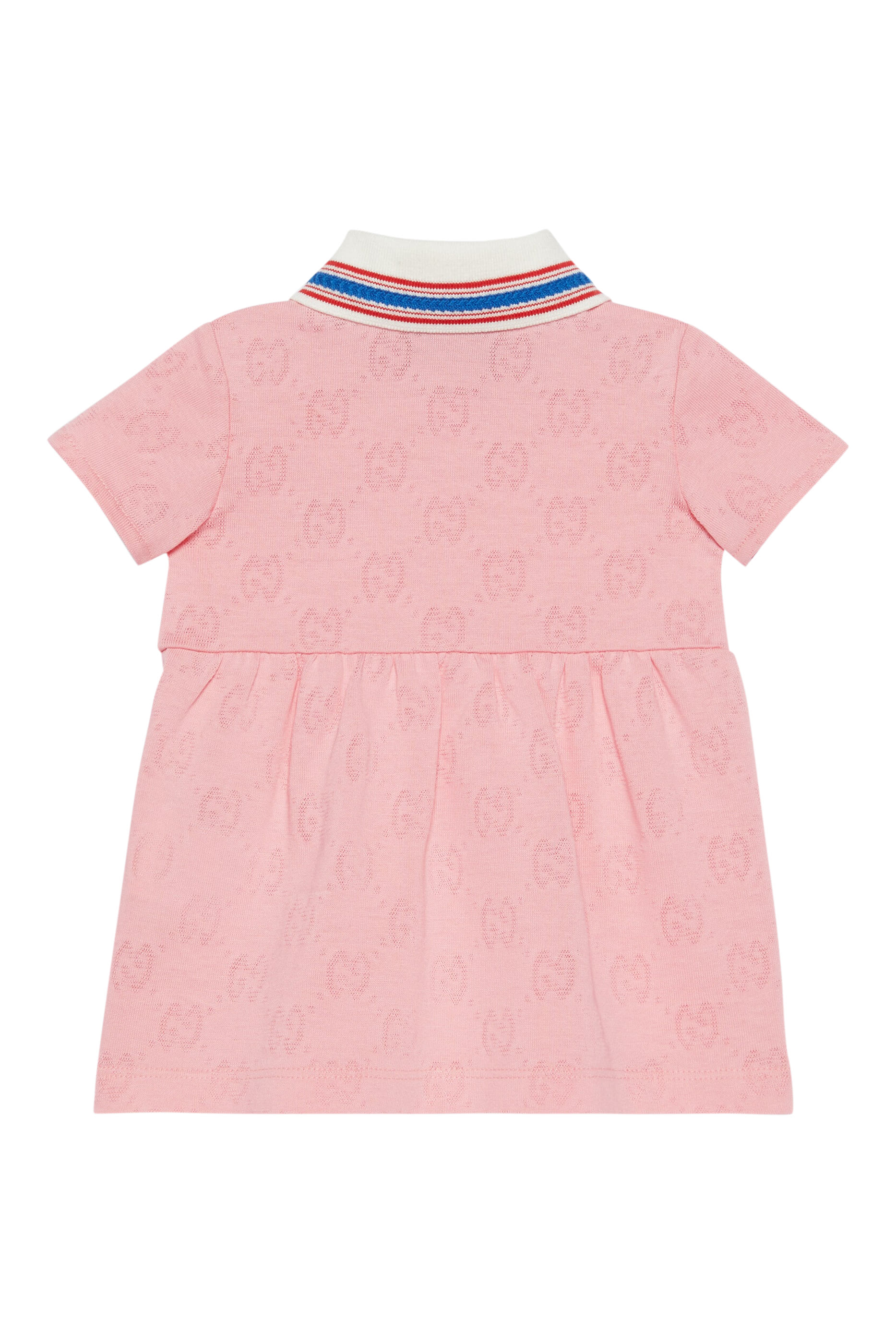 فستان بولو بطبعات شعار الماركة