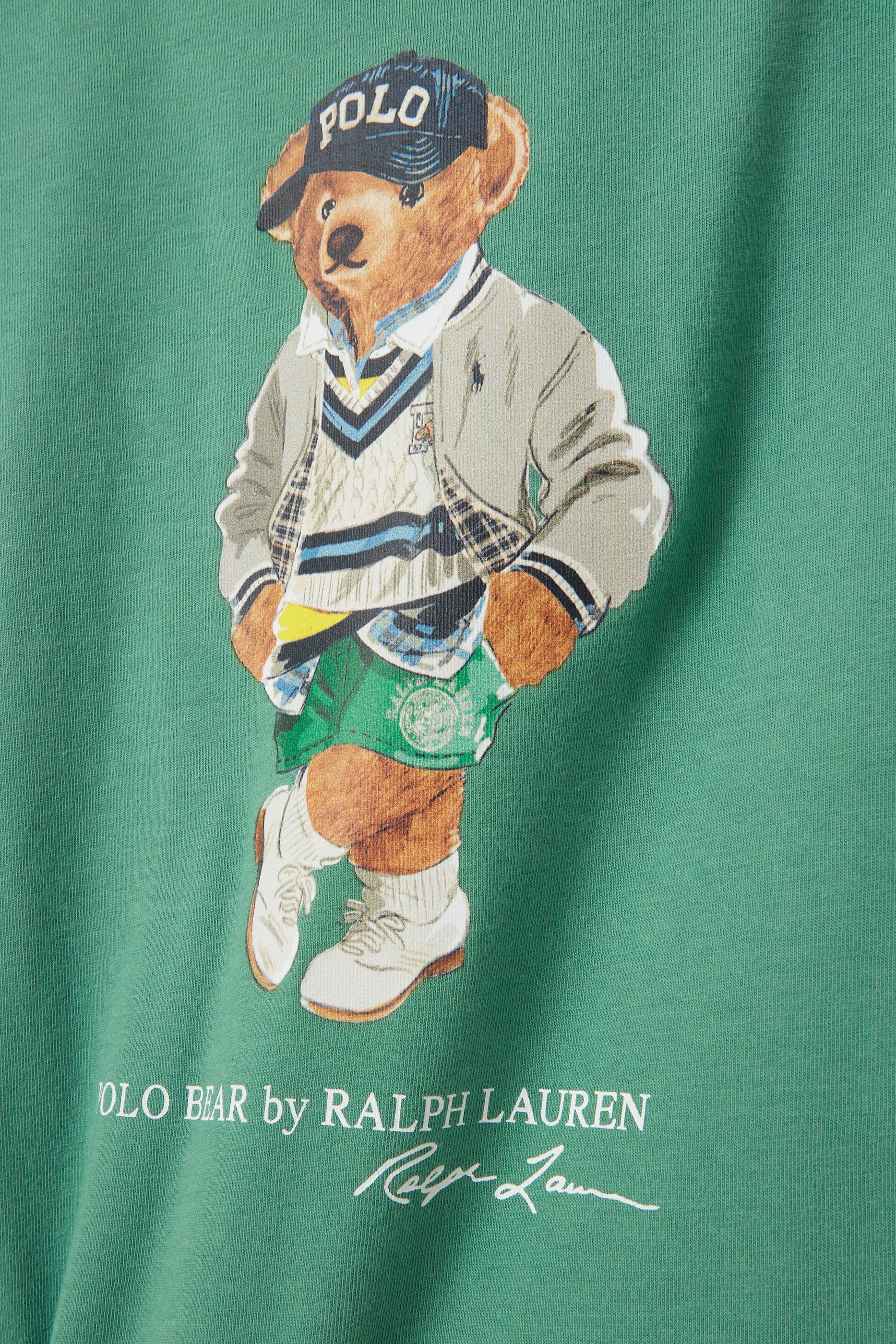 تيشيرت جيرسيه مزين بطبعة الدب بولو للأطفال