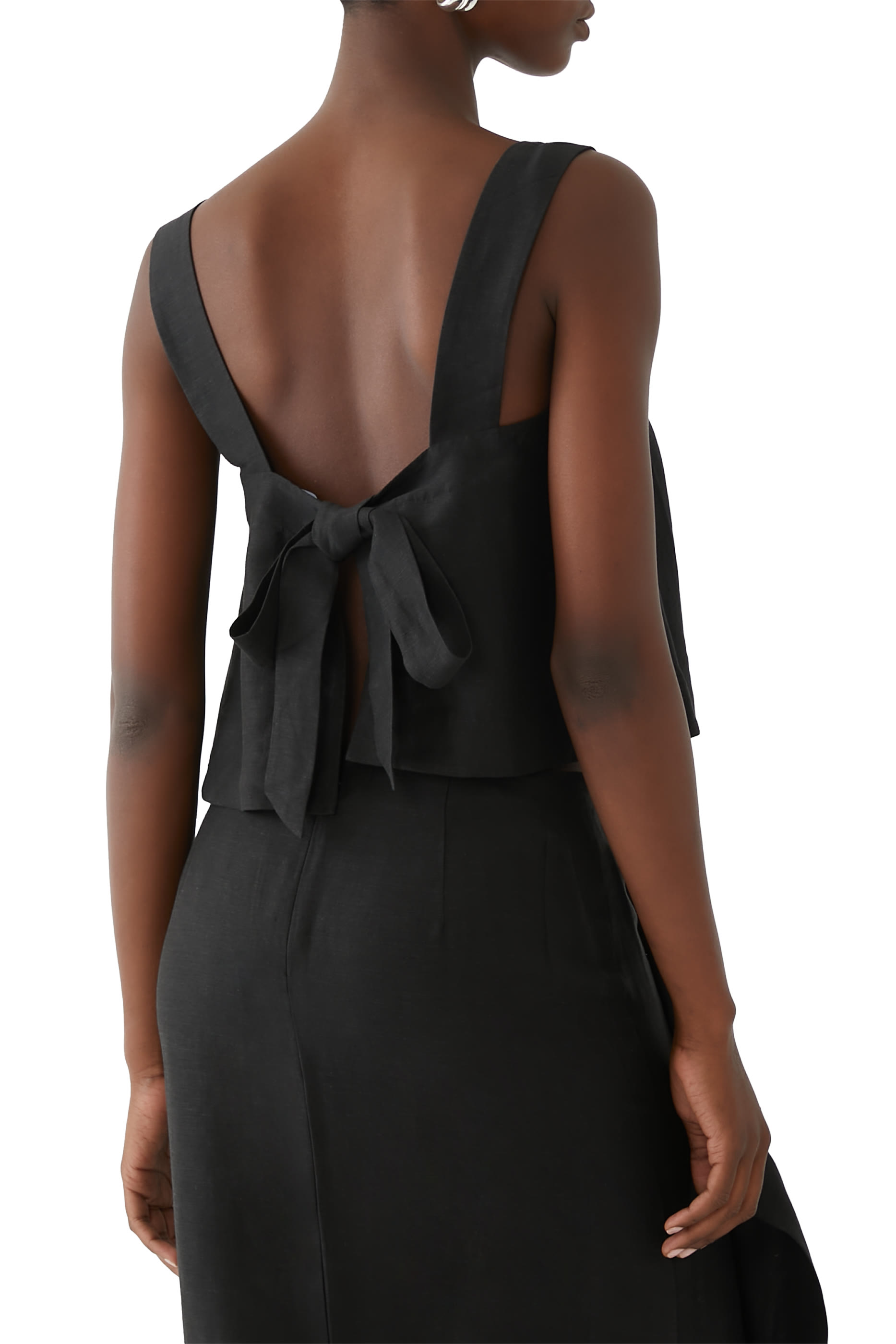 صدرية بورميو برباط خلفي كتان