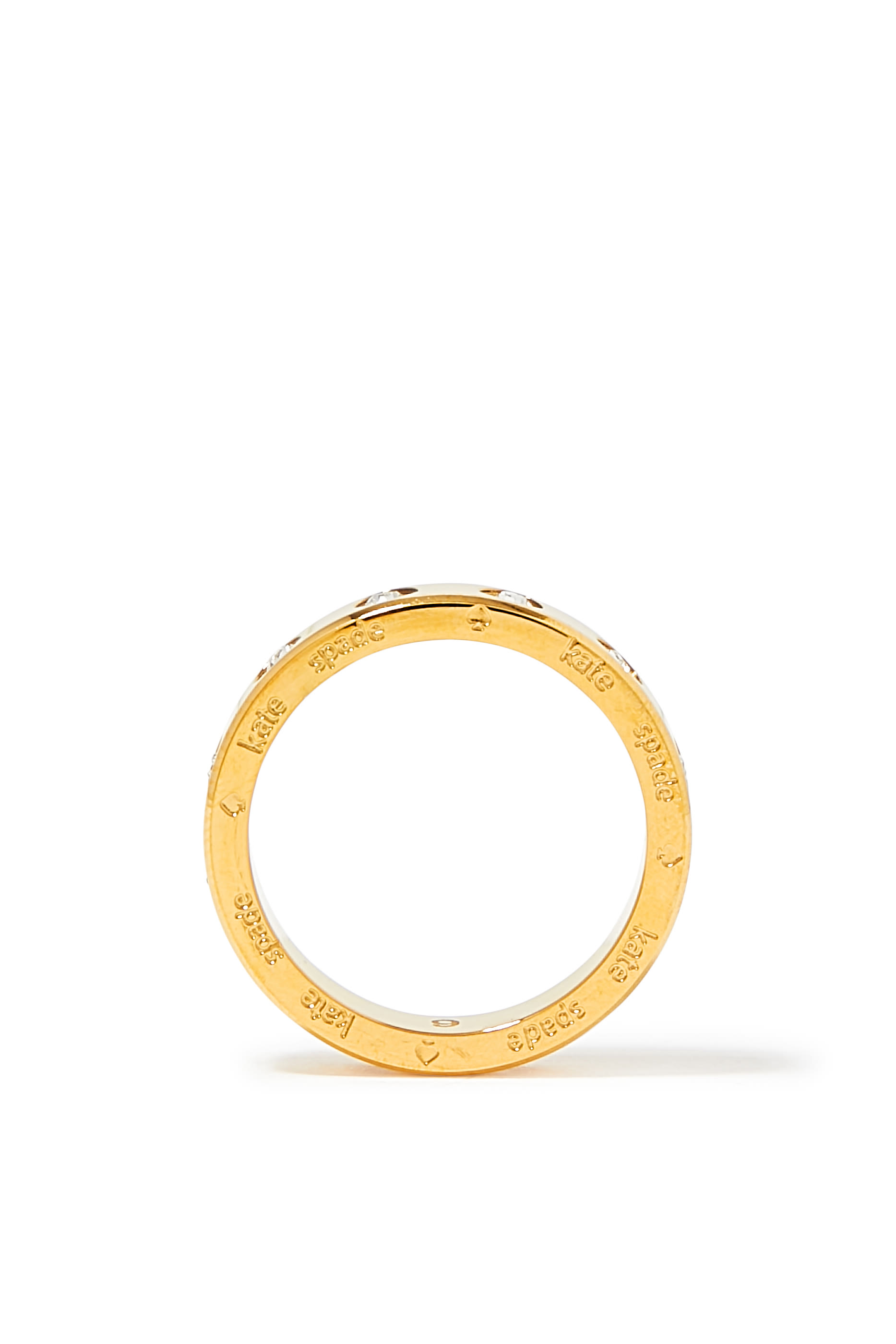 خاتم ست ان ستون مرصع بأحجار زركونيا مكعبة وأحجار زجاجية ستانلس ستيل