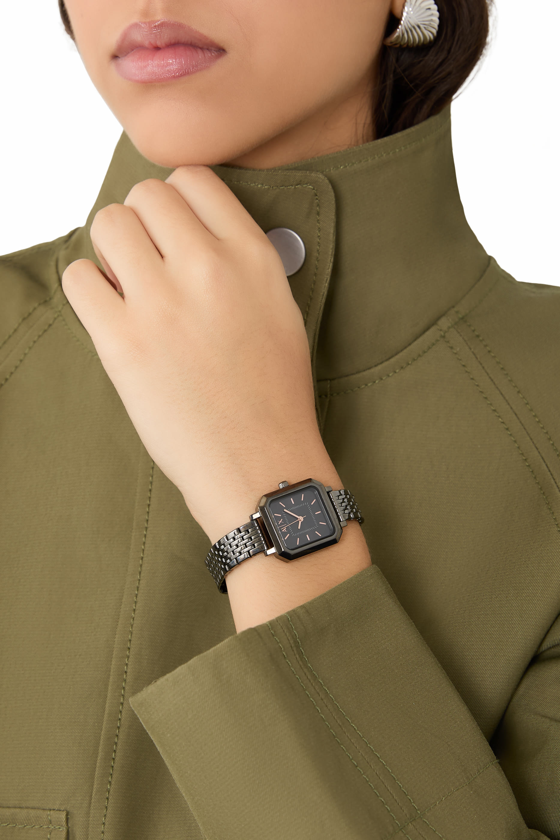 ساعة ليلى ستانلس ستيل، 27 &times; 26 مم