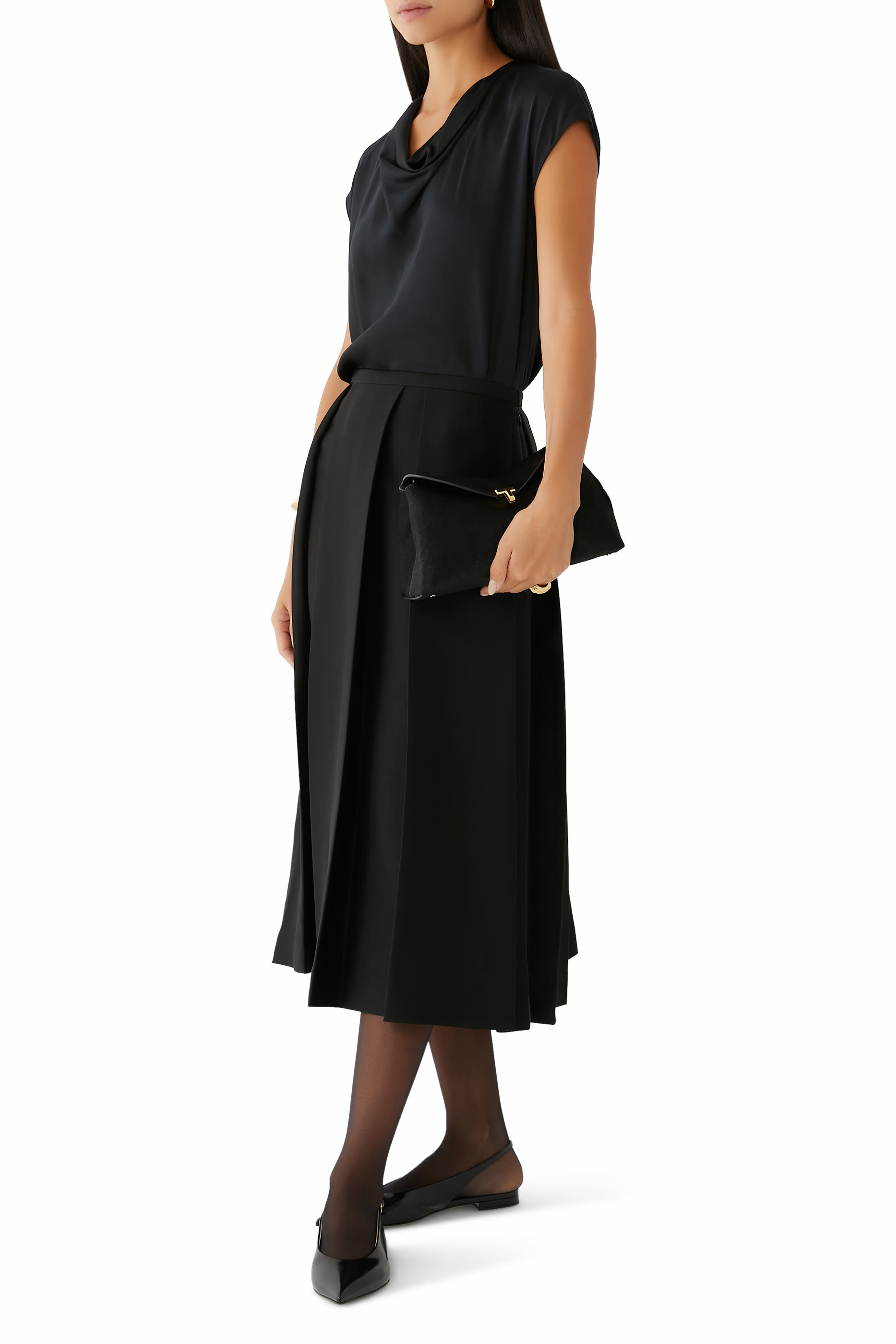 تنورة توين فلاور حرير وصوف