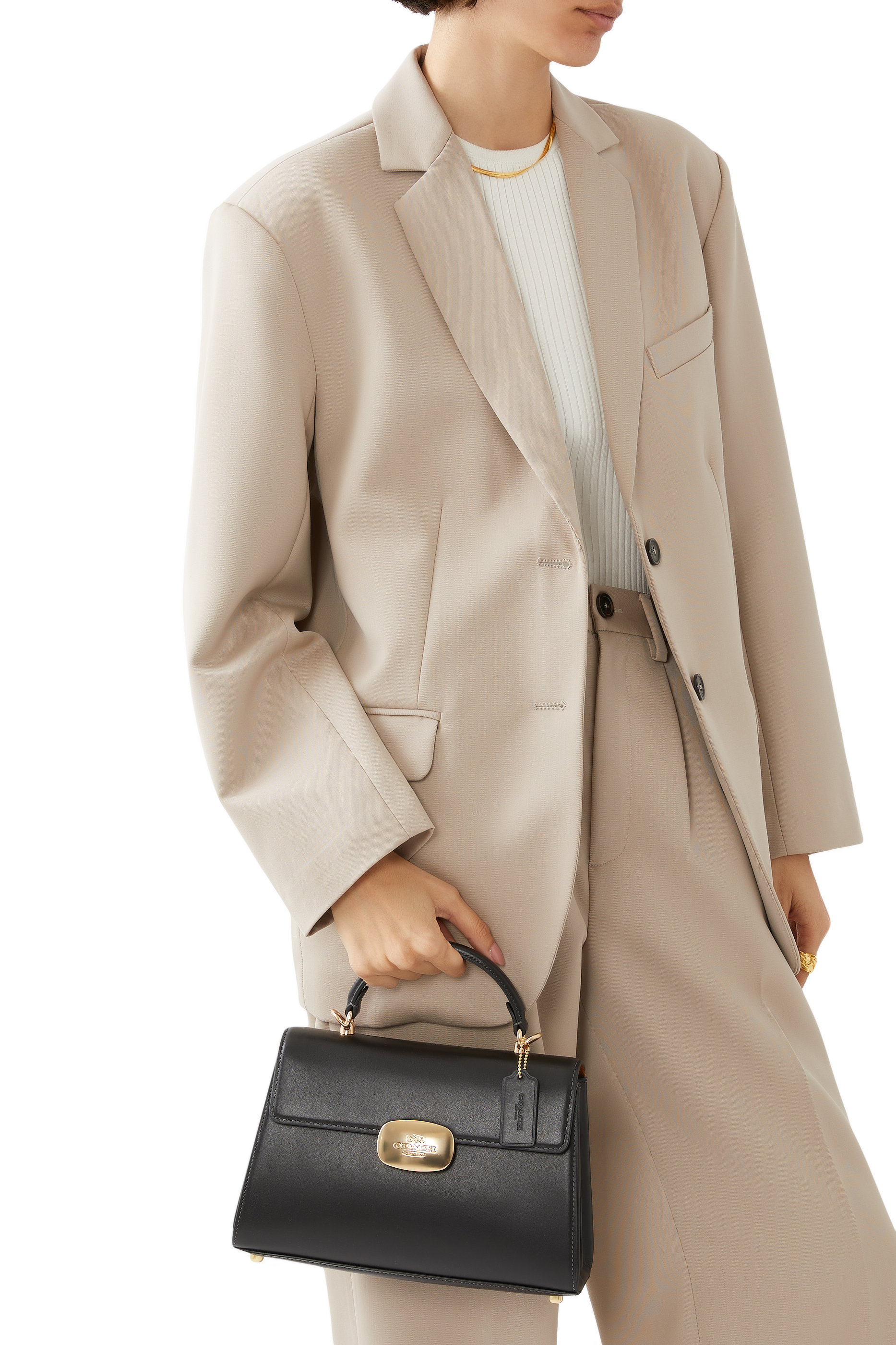 حقيبة ساتشيل إليزا بيد علوية جلد