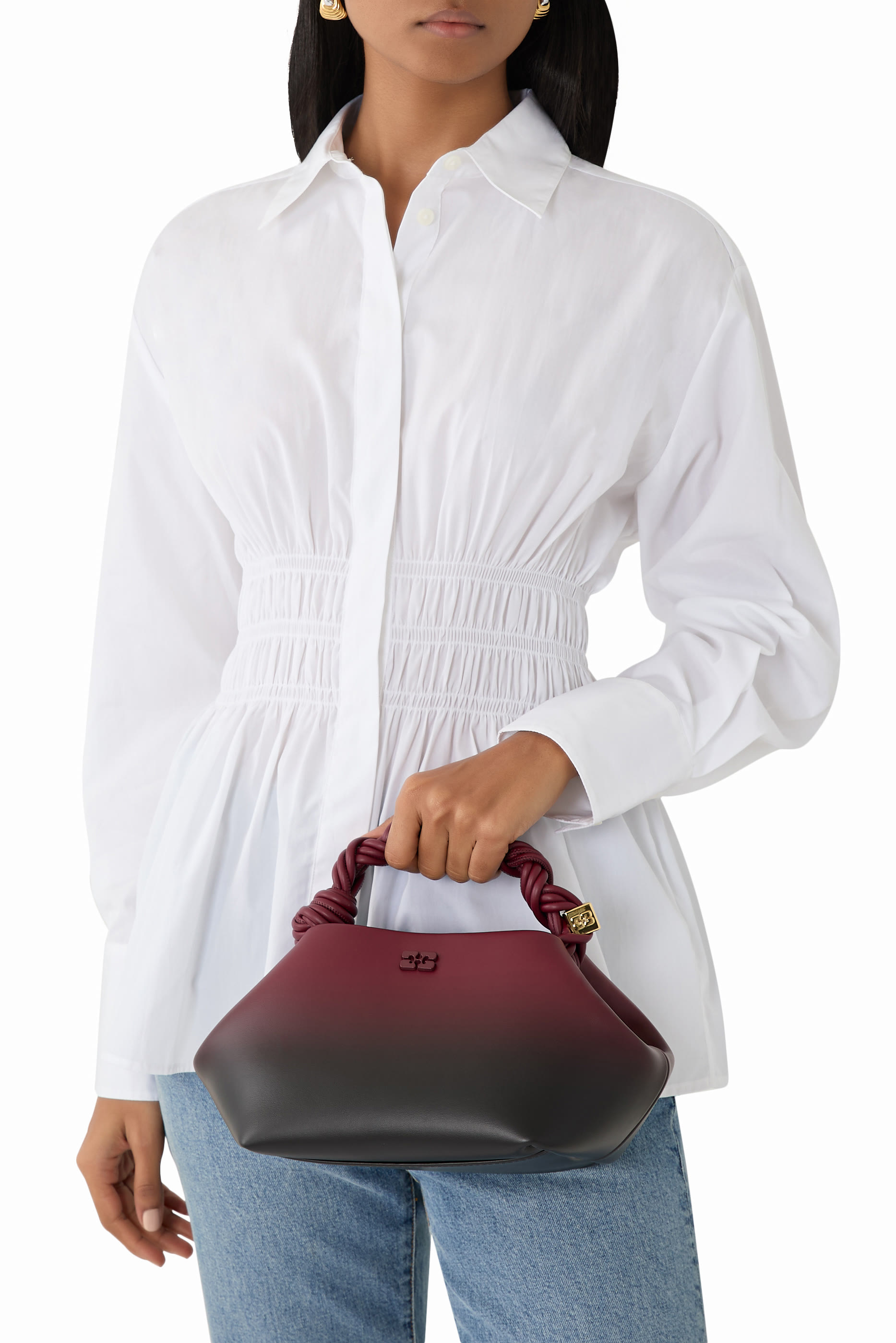 حقيبة بو صغيرة بلون متدرج