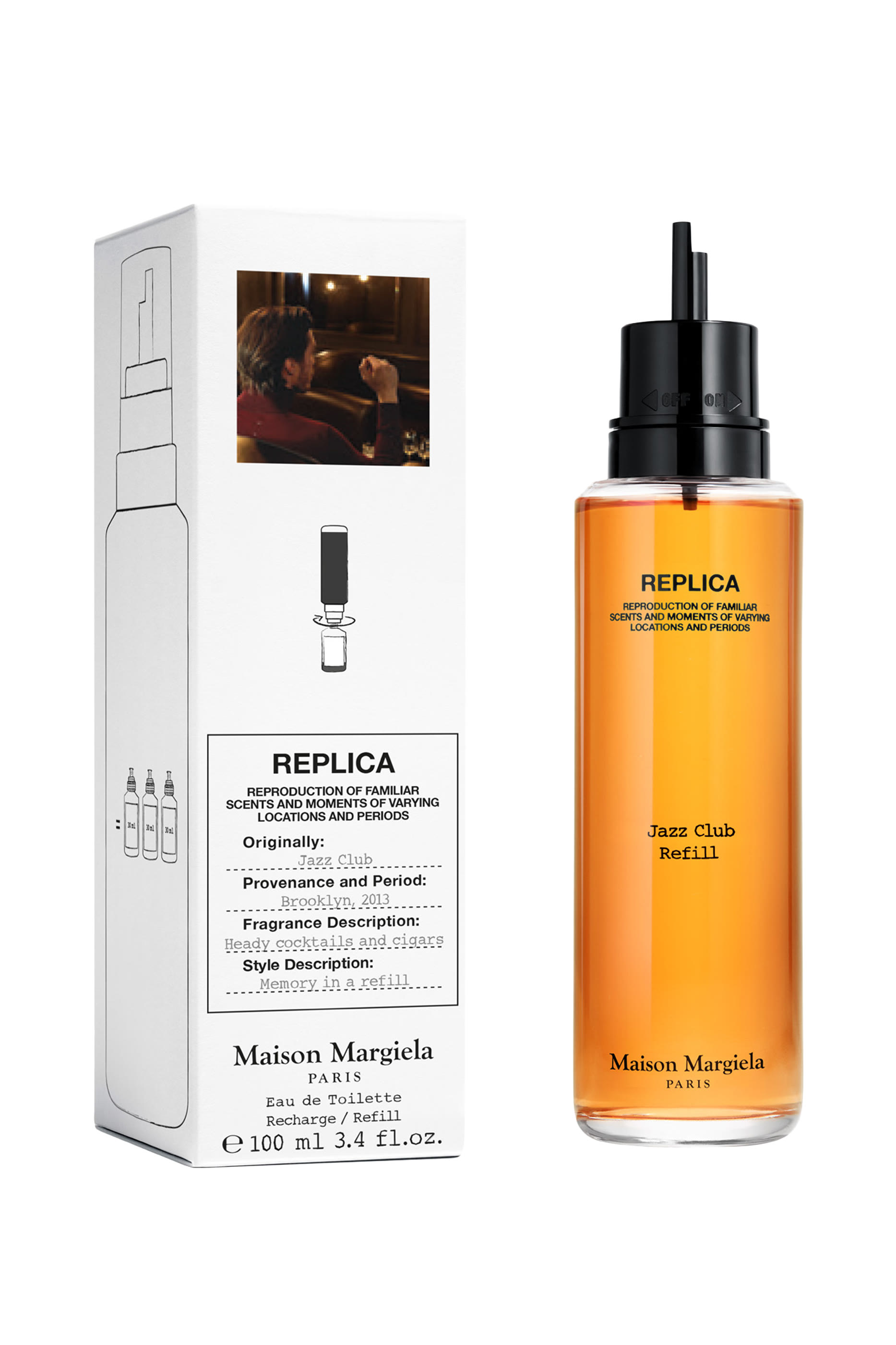 عبوة إعادة ملء أو دو تواليت ريبليكا جاز كلوب