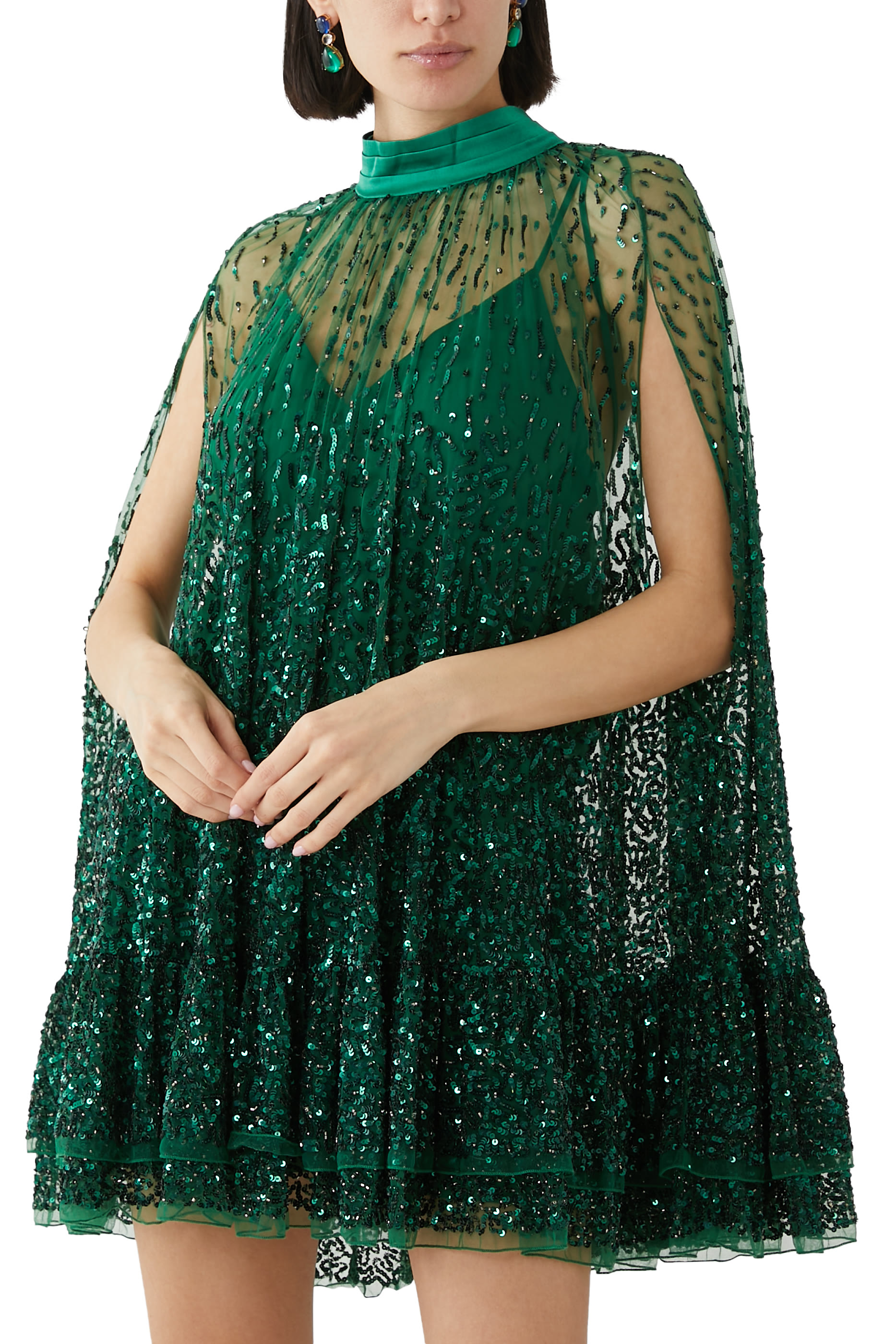 فستان زينون قصير بكاب