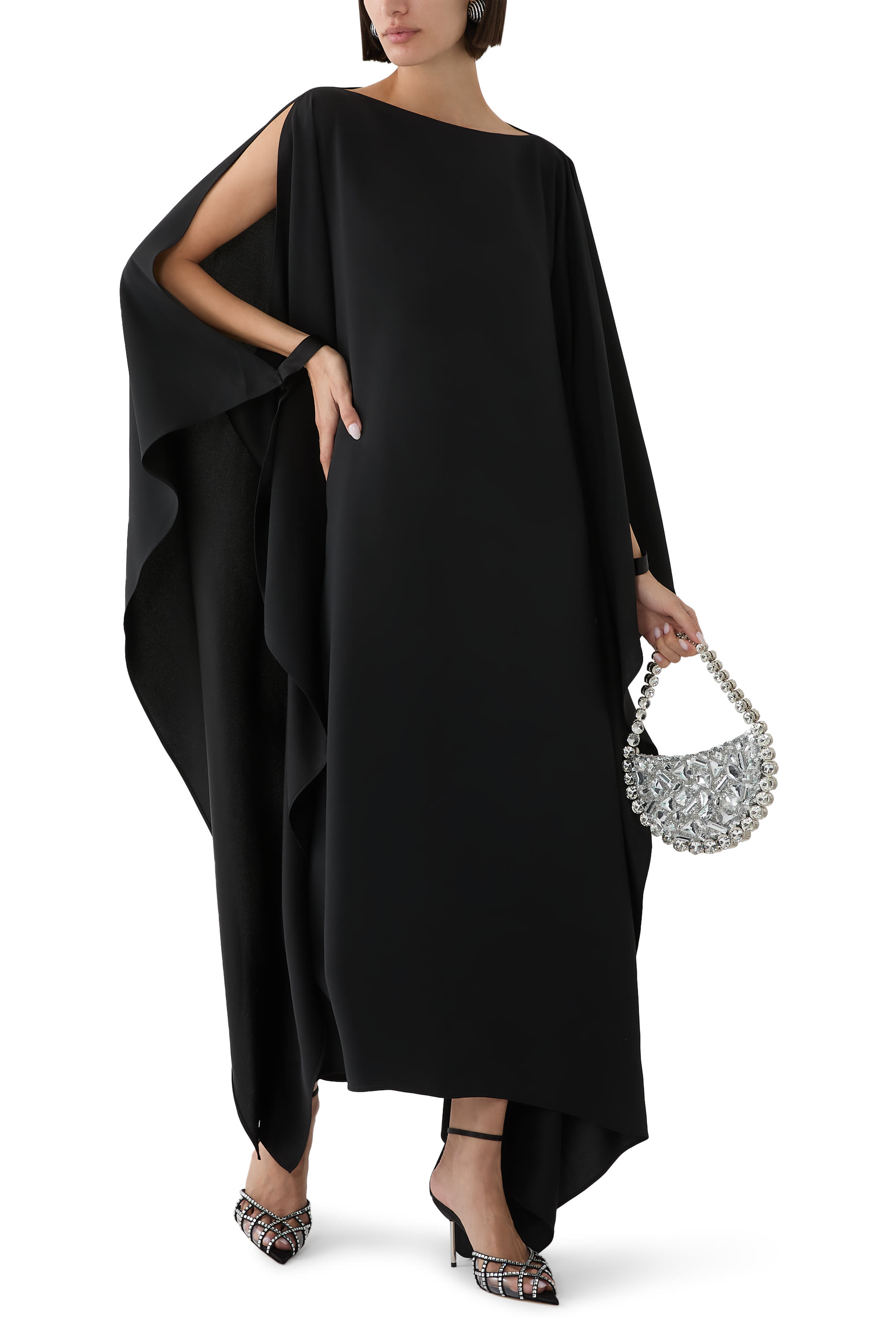 قفطان بارثس طويل بأكتاف مكشوفة