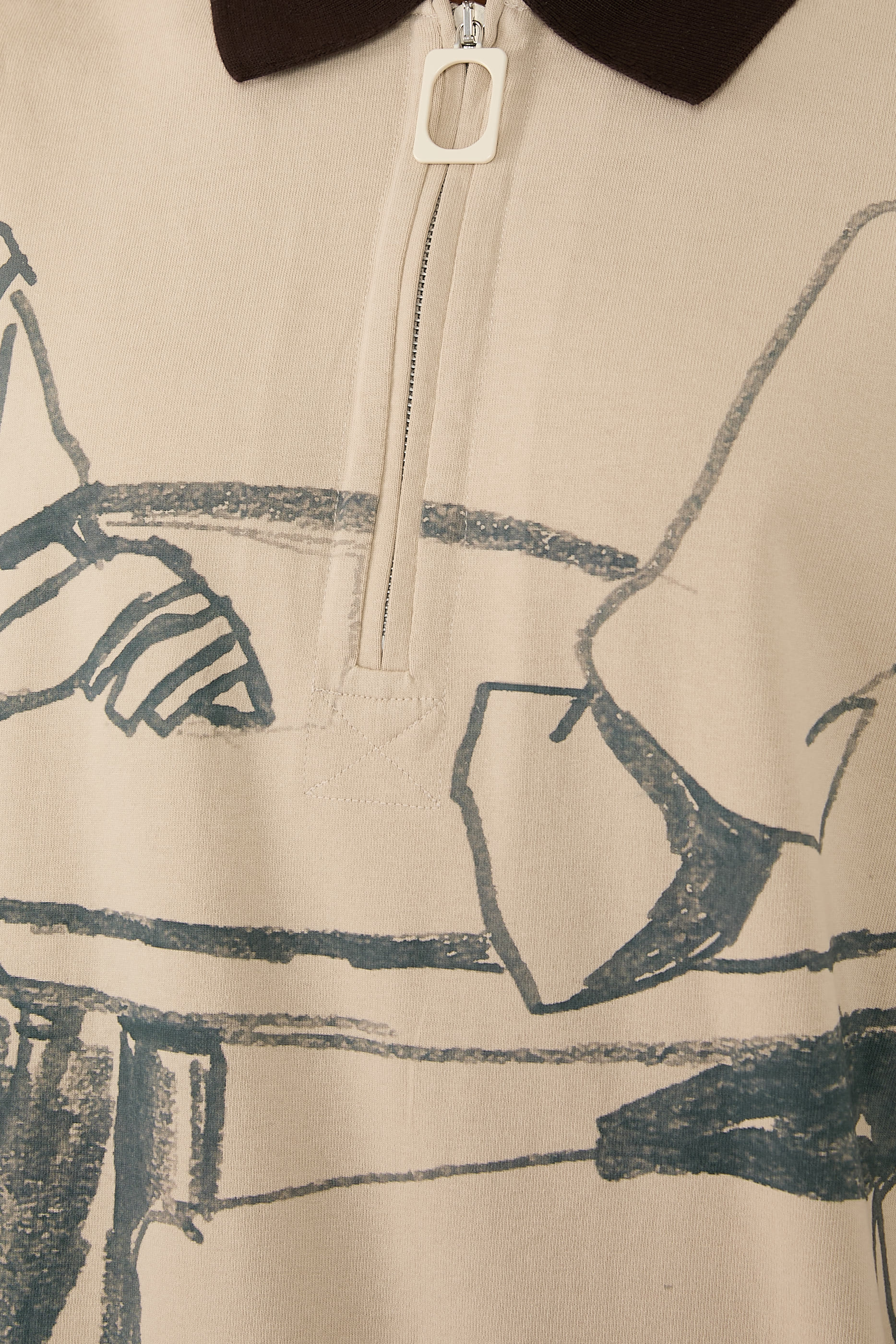 قميص بولو رغبي بنقشة