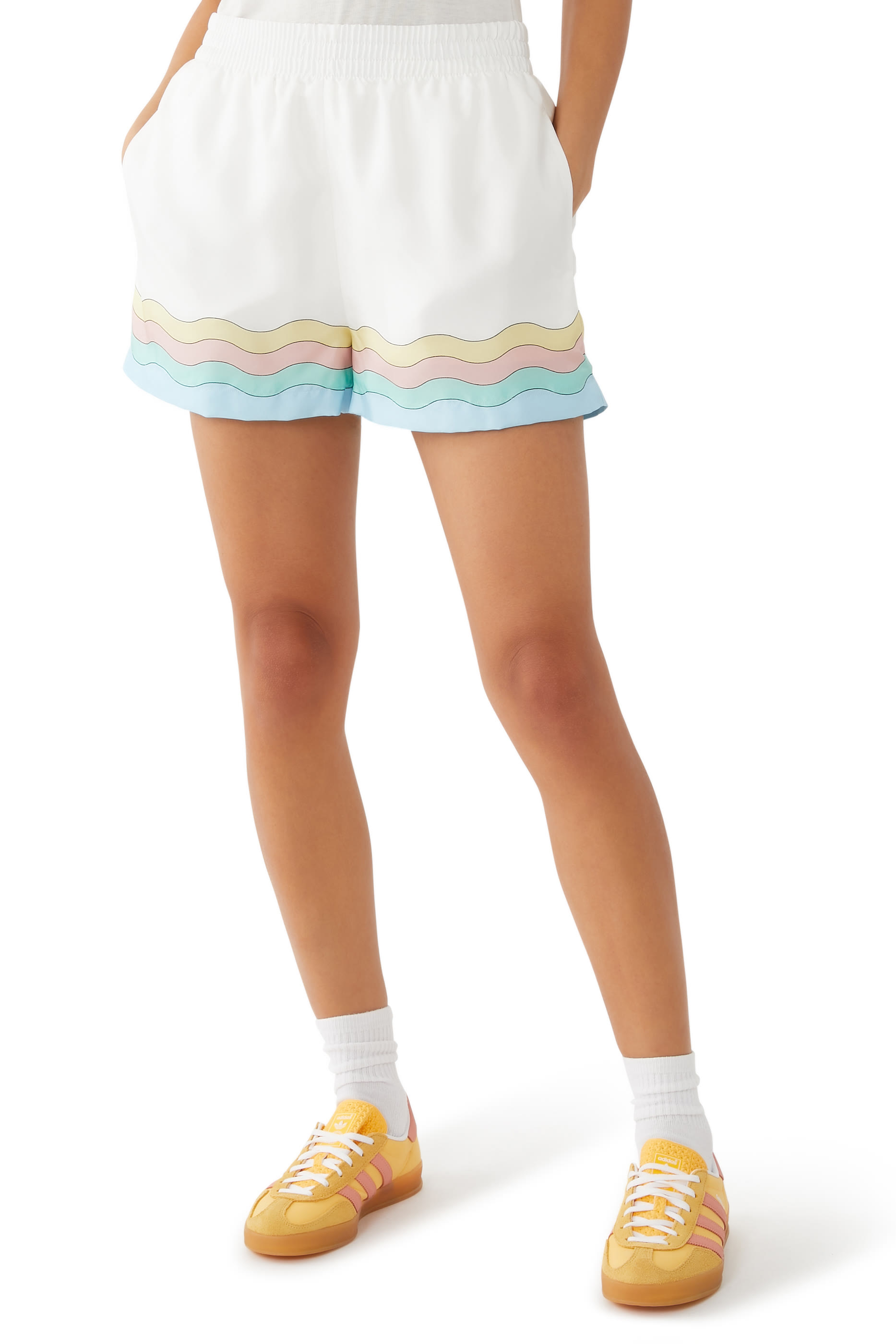 شورت ميزون دو راف ستان حرير بطبعات