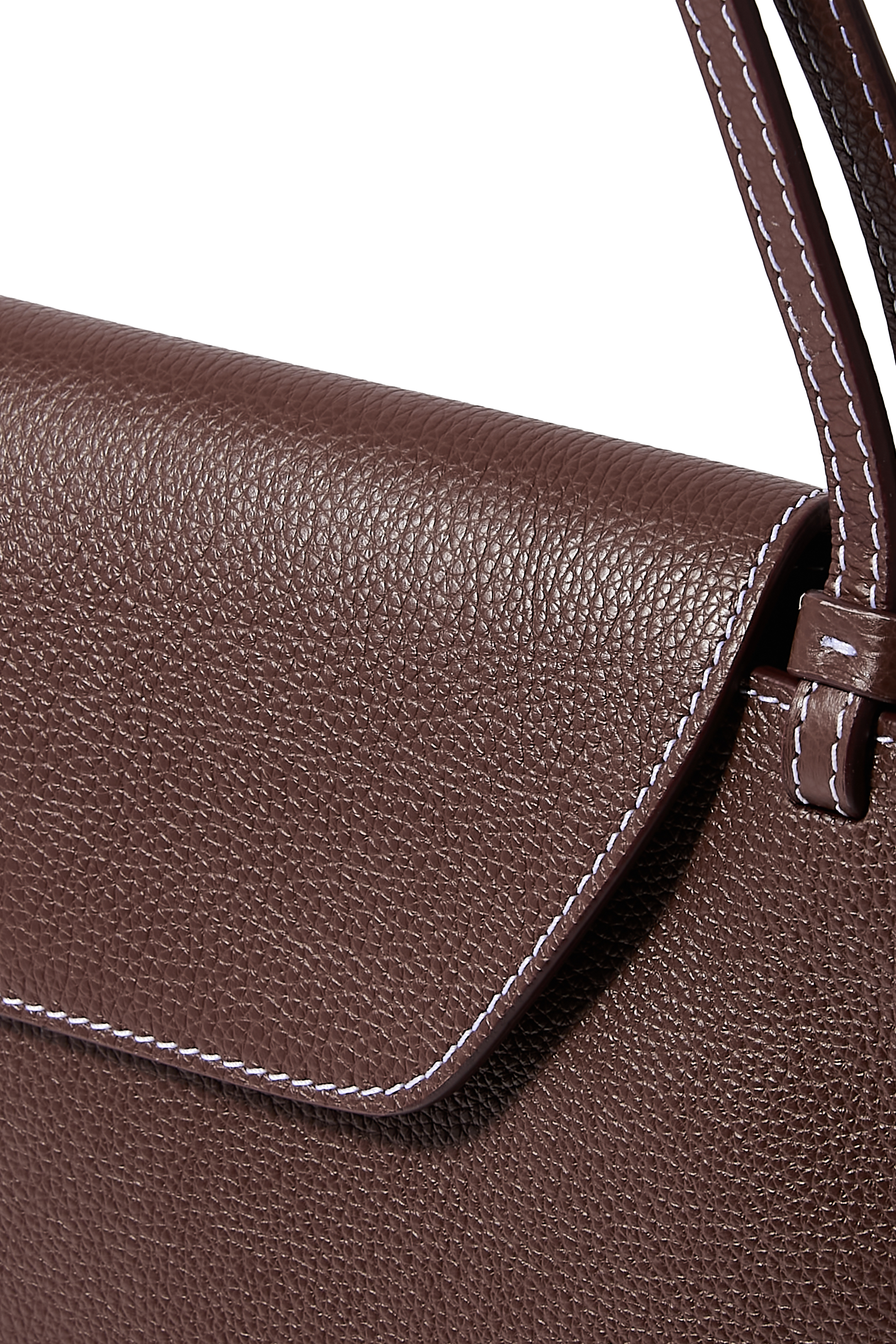 حقيبة يد كورير جلد بارز الملمس