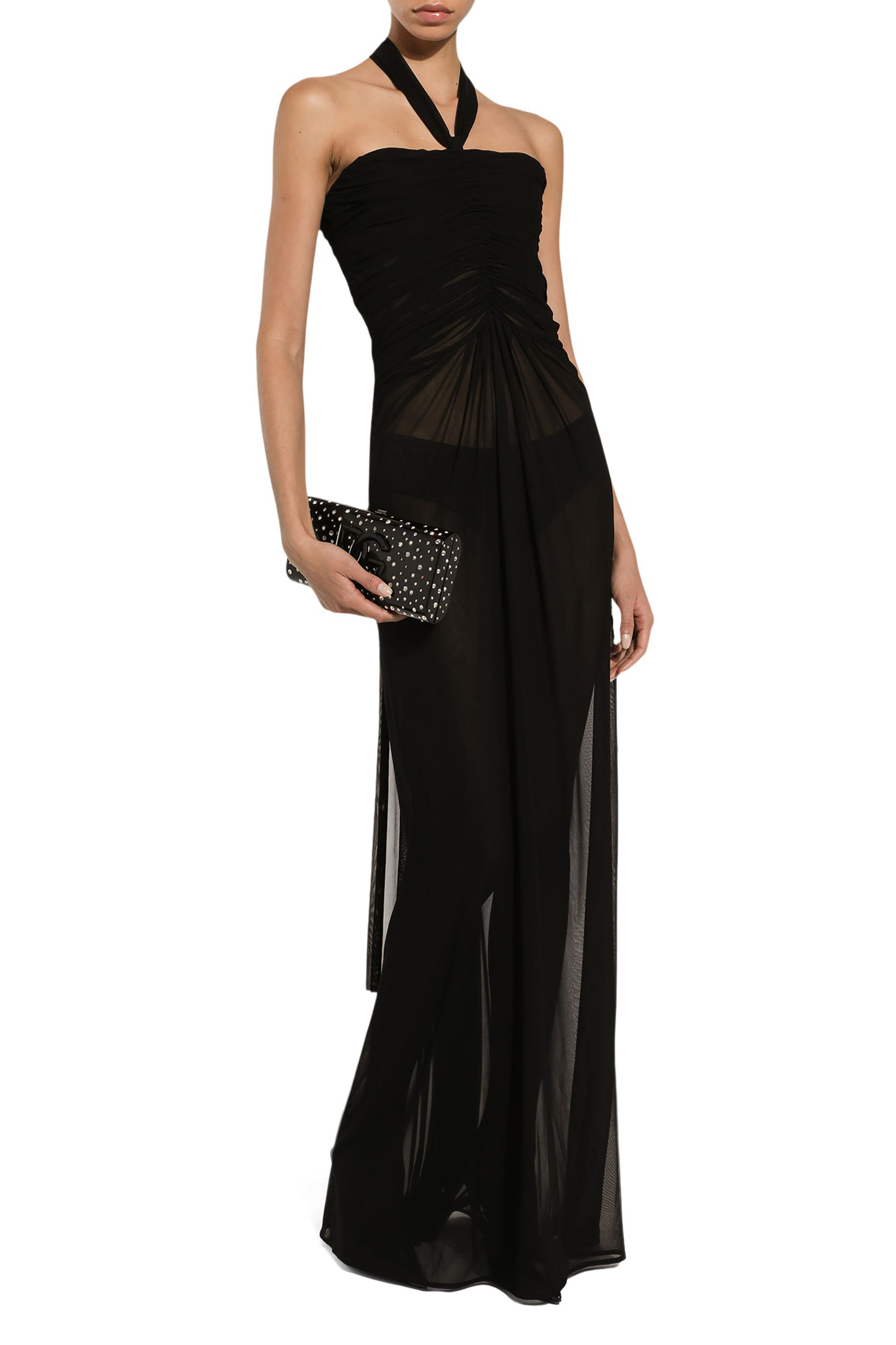 فستان طويل أورجانزين خفيف