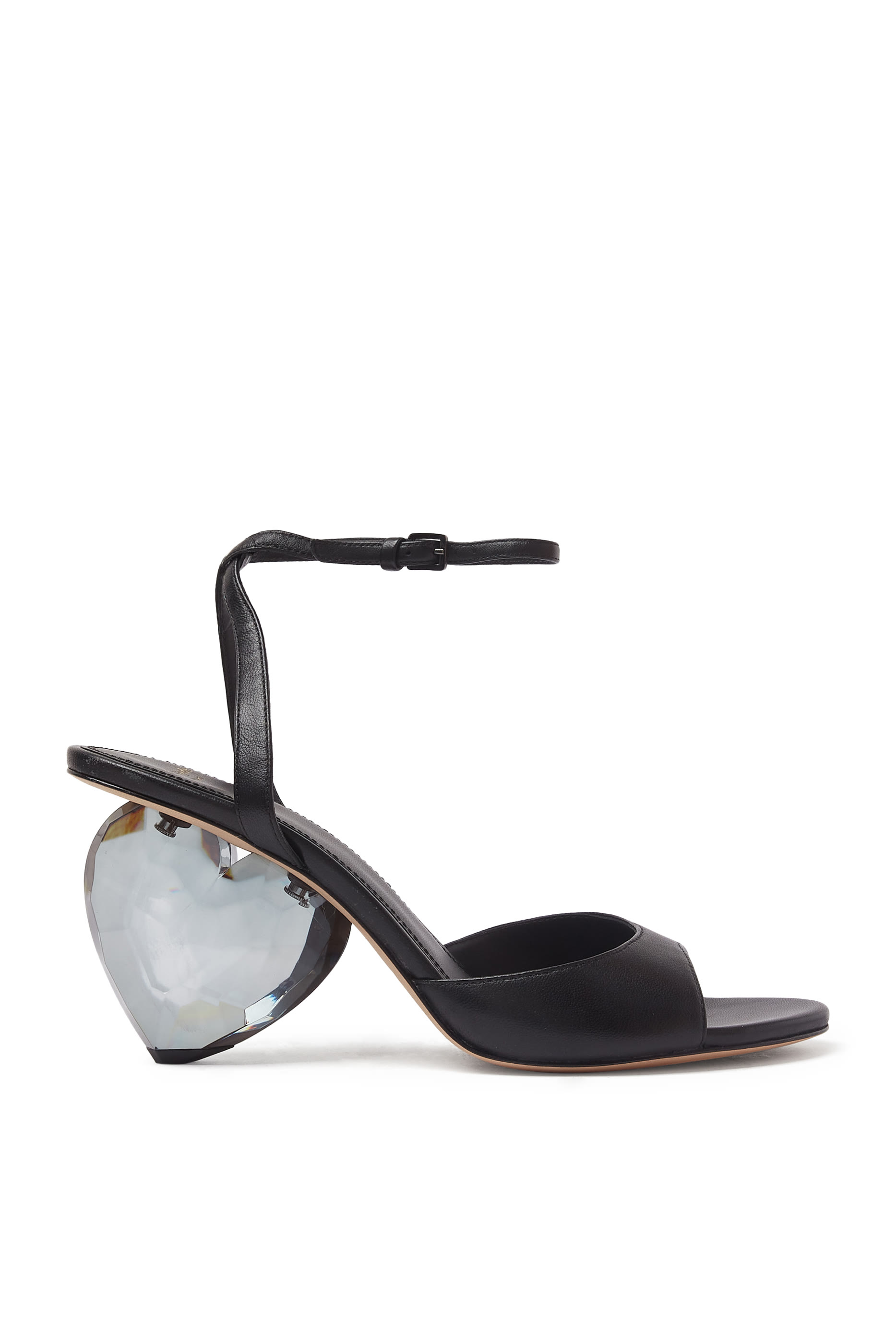 صندل بكعب بتصميم قلب 80