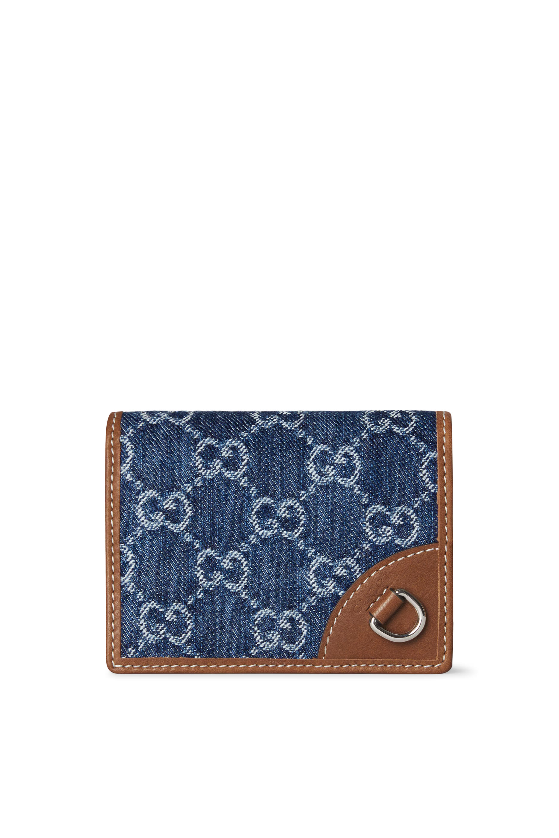 محفظة صغيرة بنقشة شعار حرفي الماركة