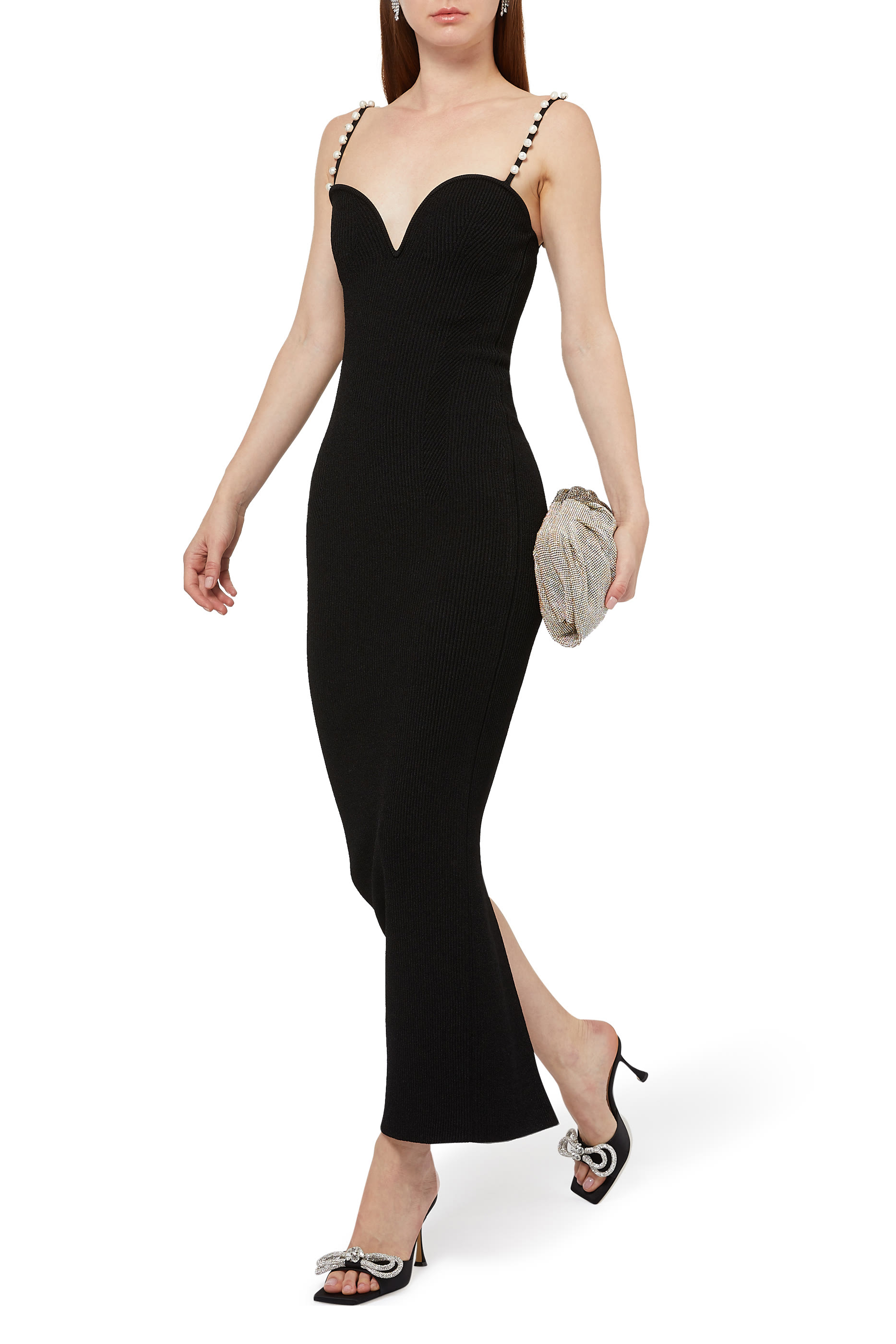 حذاء مفتوح من الخلف بعقدة مزدوجة