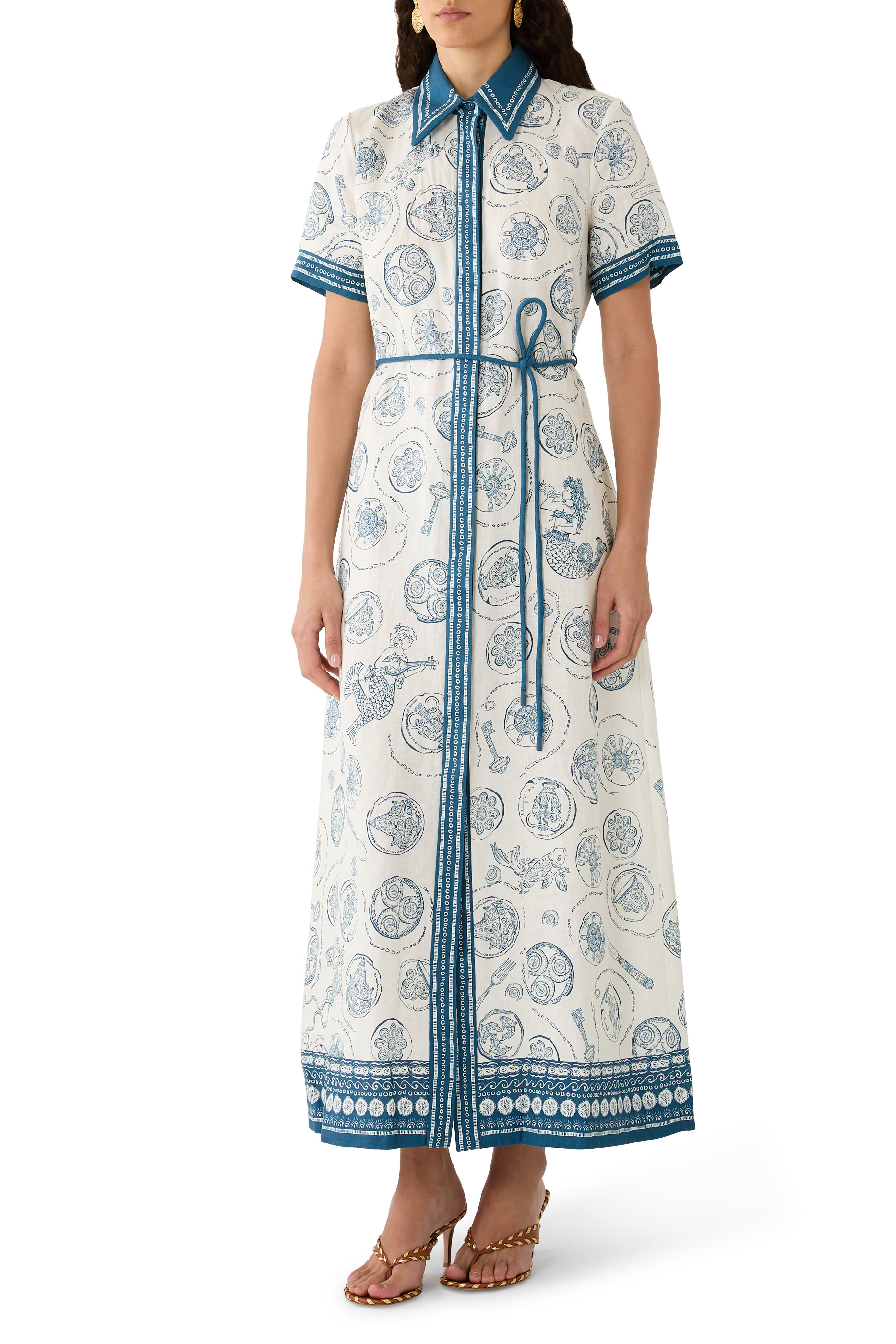 فستان لاكي بنمط قميص