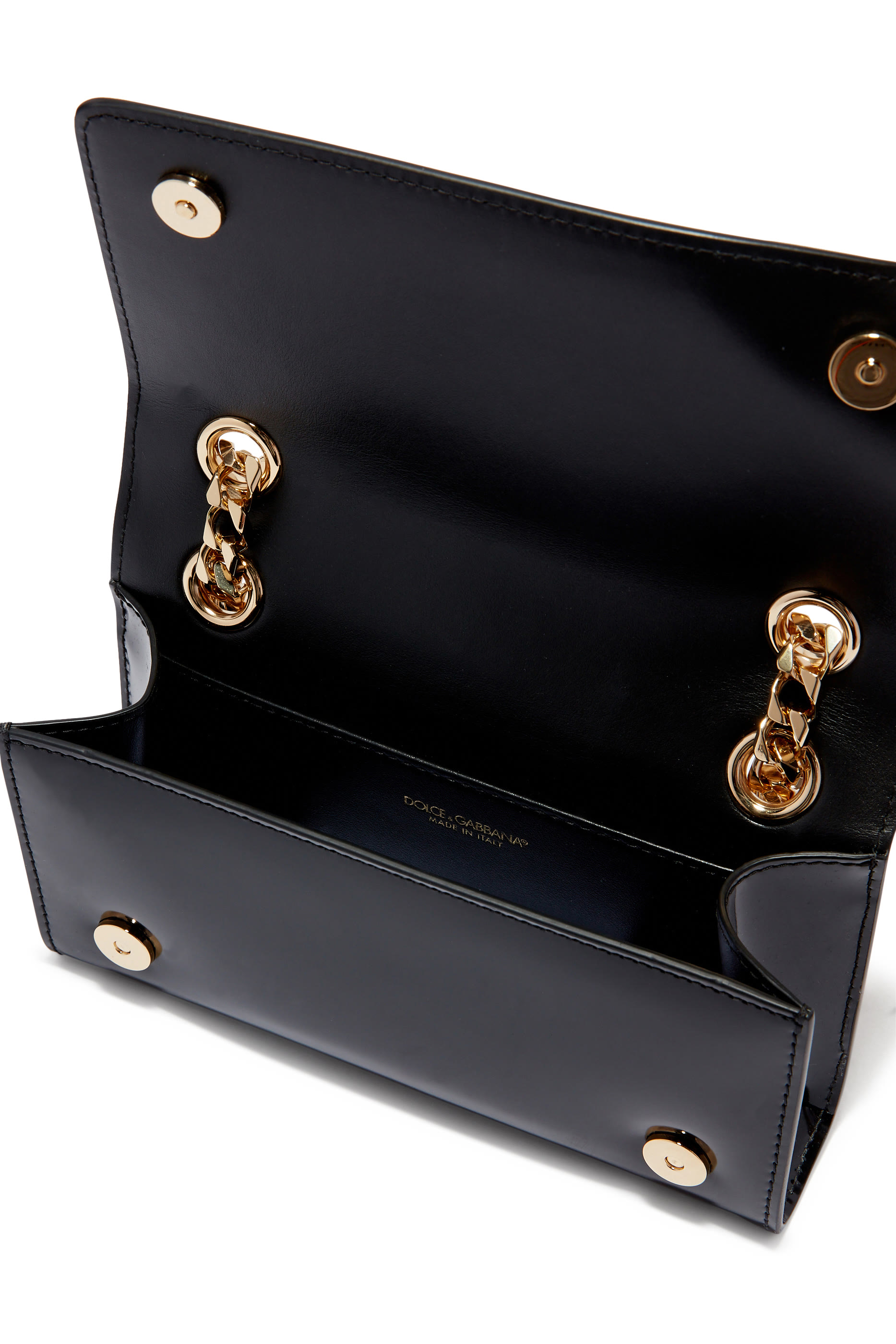 حقيبة كتف بشعار الماركة جلد