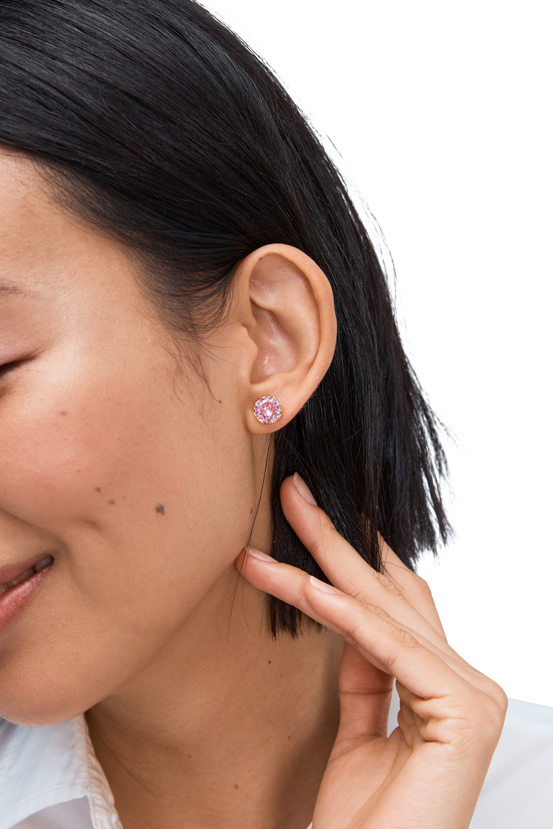 أقراط ذات سباركل دائرية