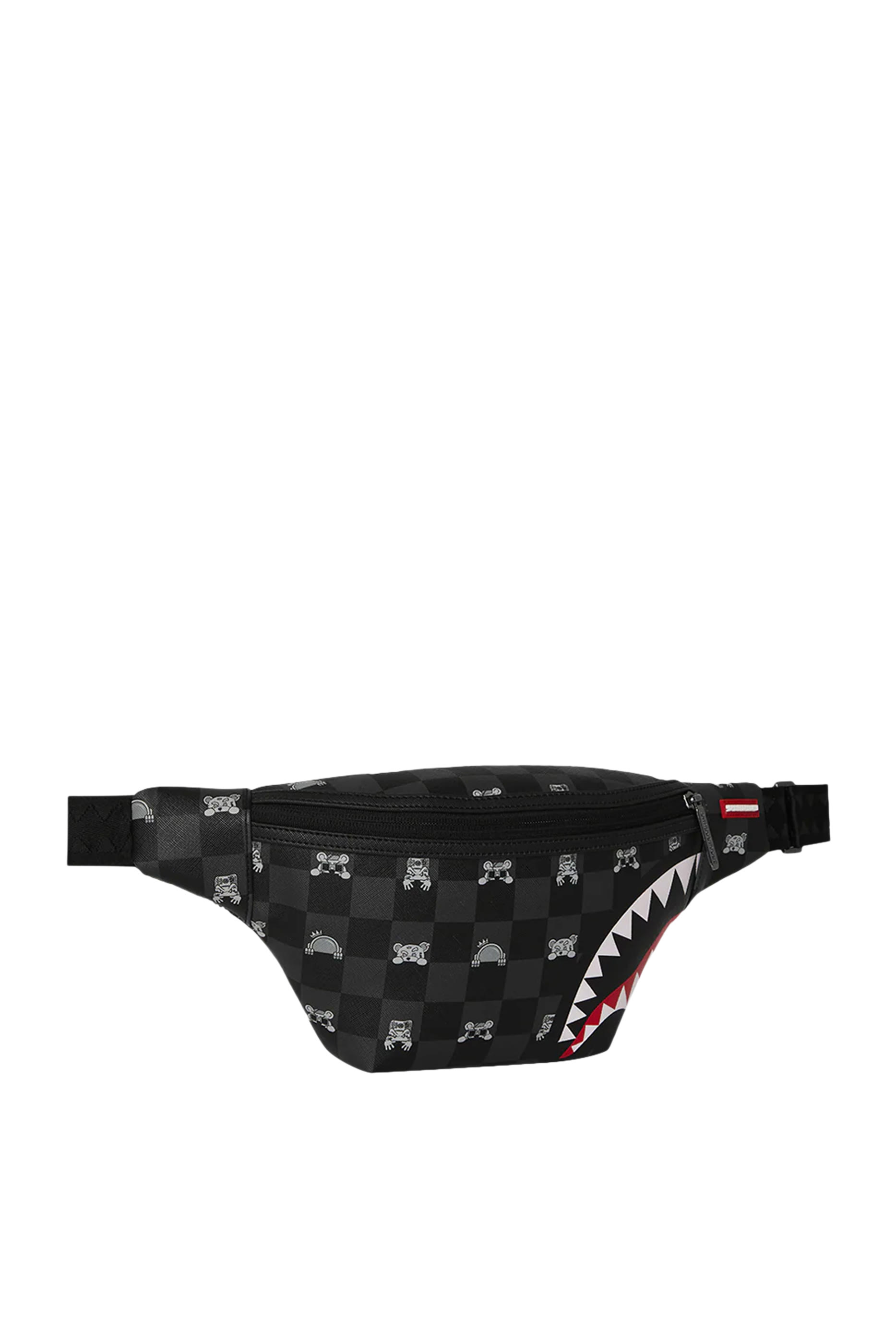 حقيبة كروس بودي سافي بنقشة شخصية تختلس النظر ومربعات للأطفال