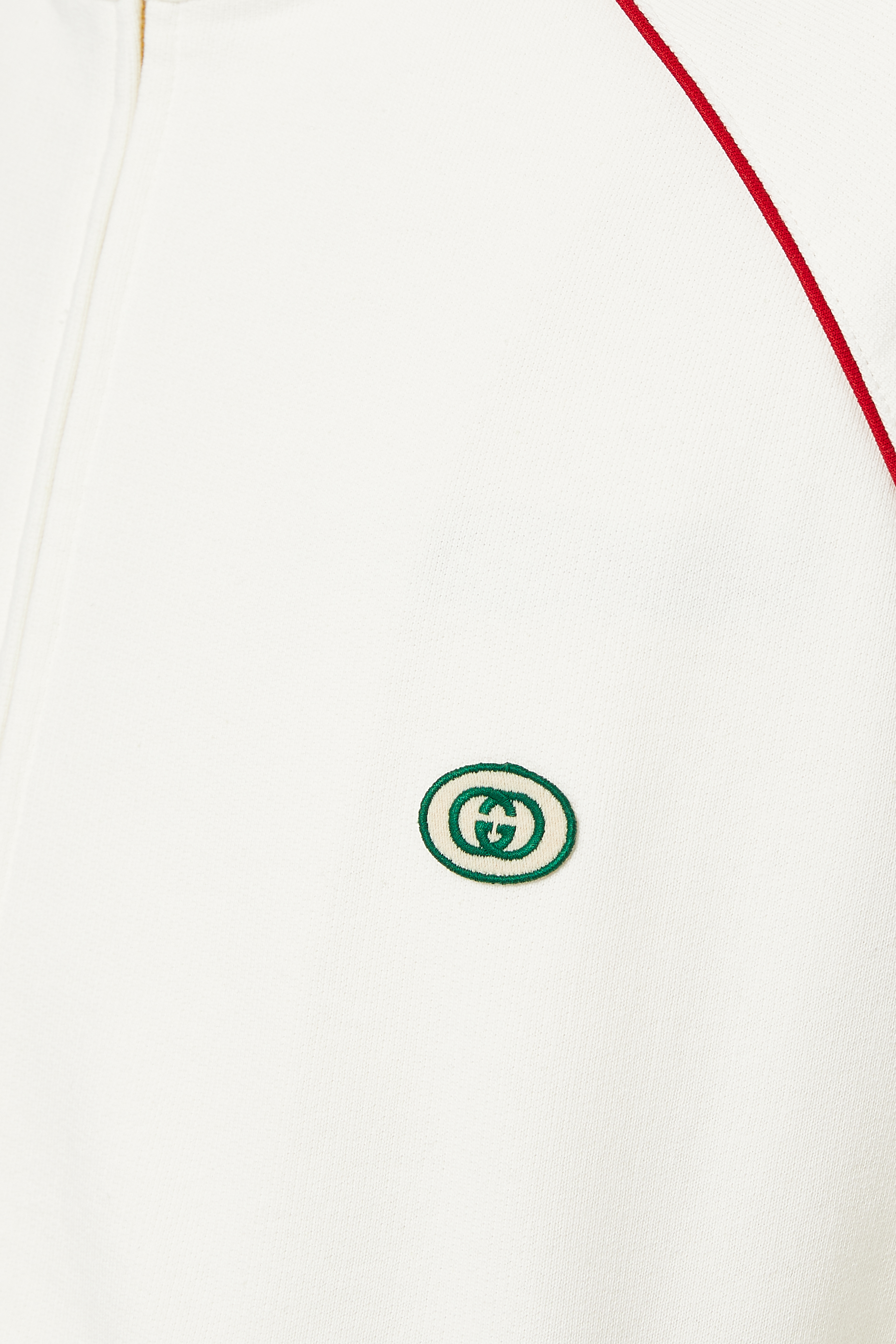 سويت شيرت جيرسيه بسحّاب وشريط ويب