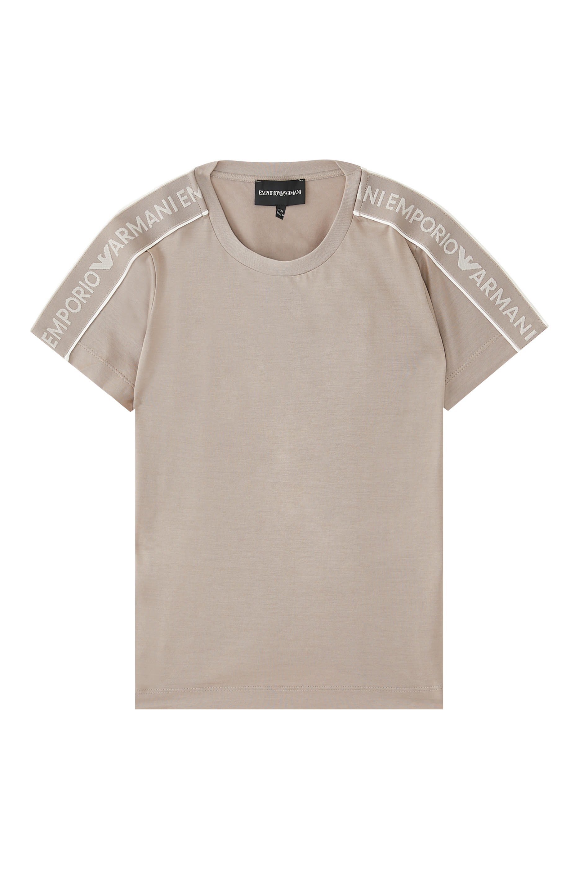 تيشيت بشريط بشعار الماركة للأطفال