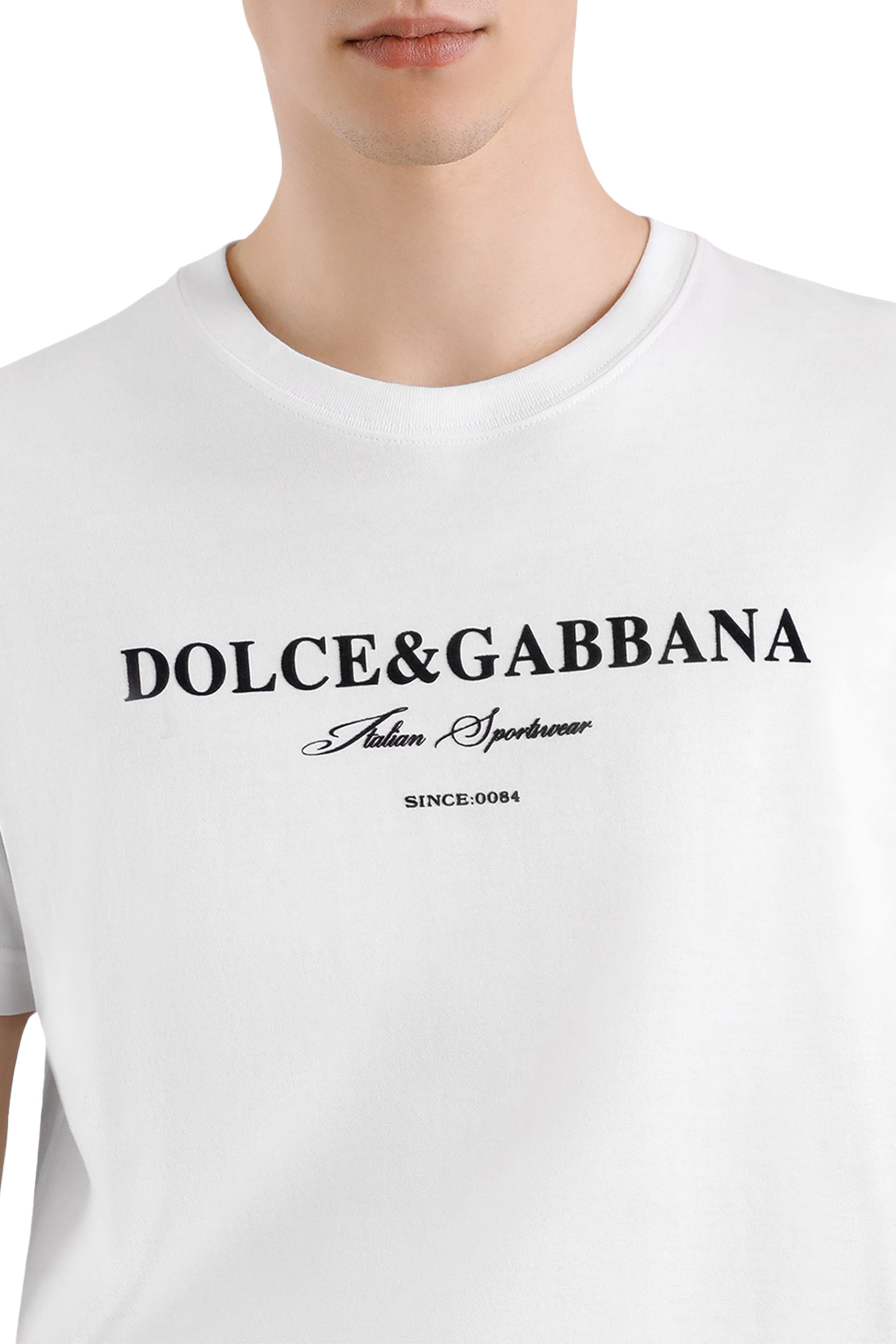 تيشيرت بطبعة شعار الماركة قطن