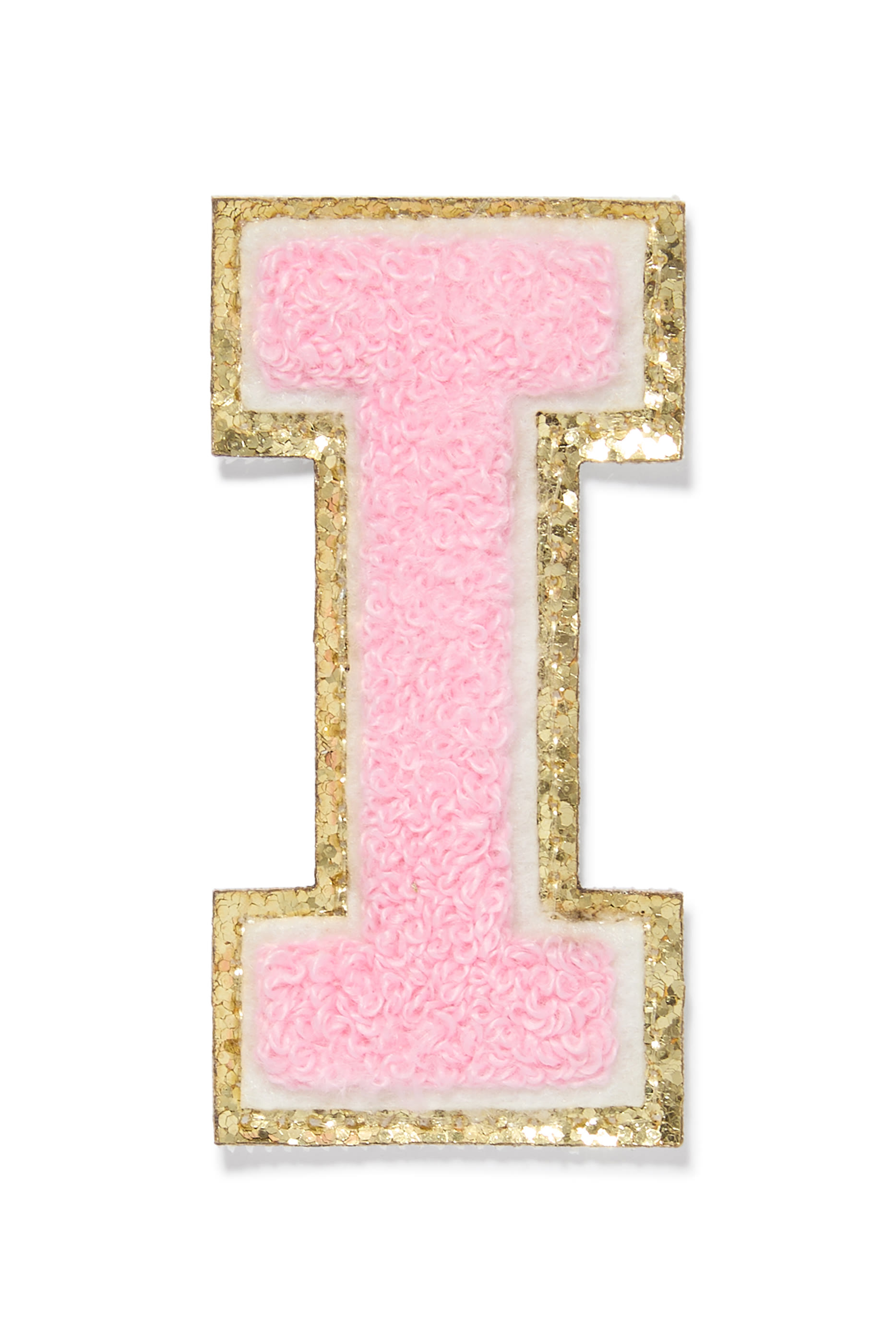 رقعة بتصميم حرف آي شينيل لامع 3 بوصة للأطفال