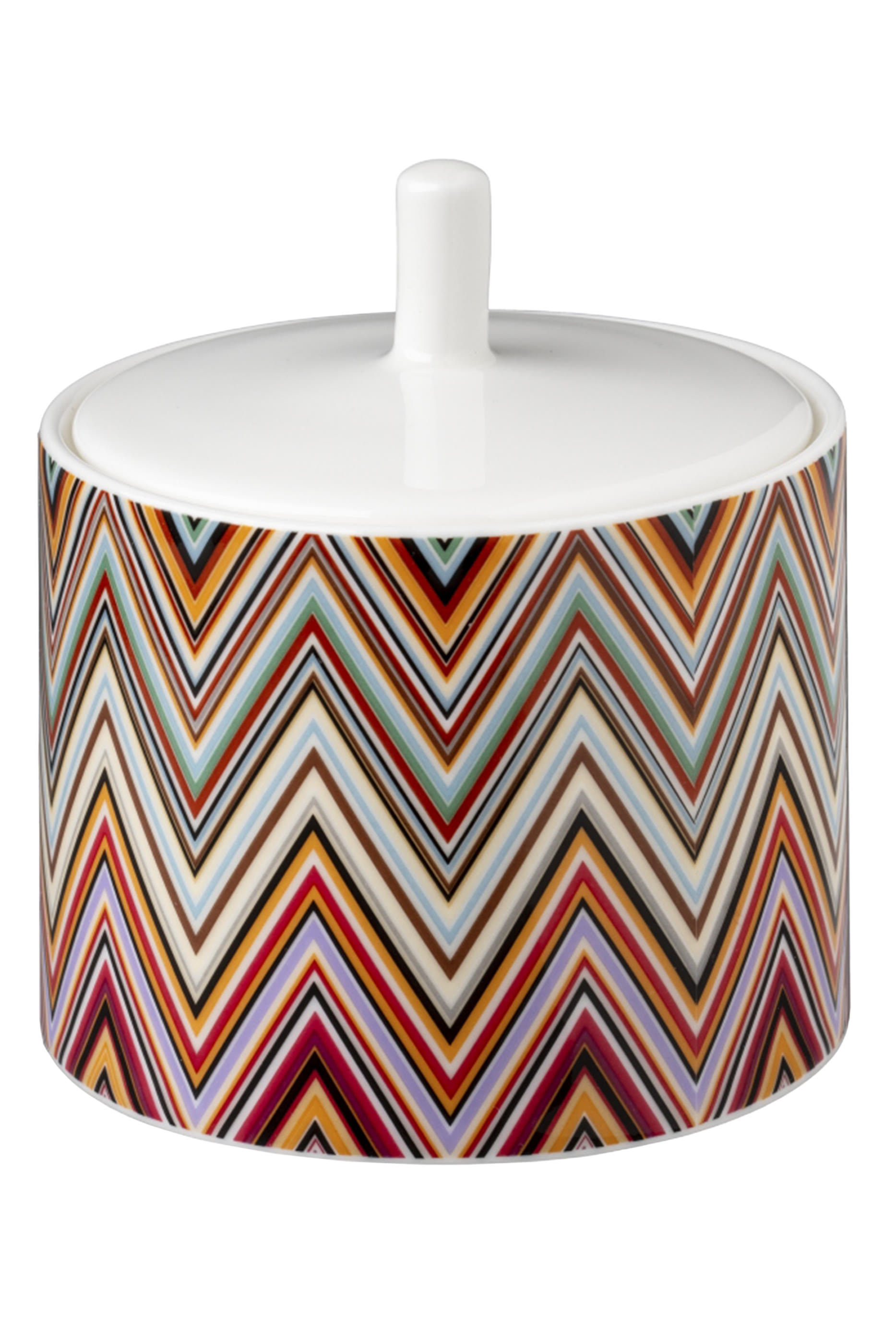 وعاء سكر بخطوط متعرجة