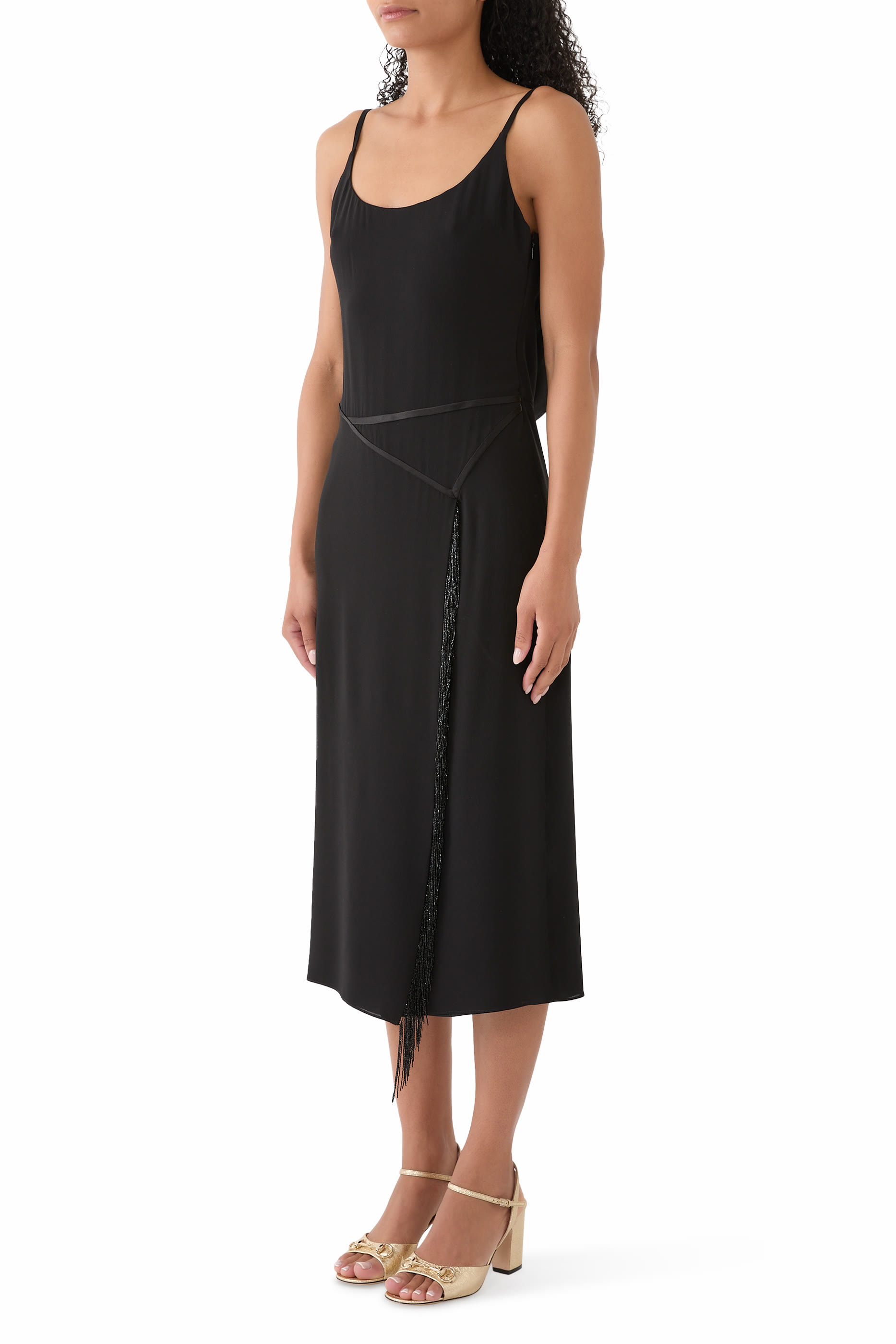 فستان سهرة جورجيت كريب مزدوج